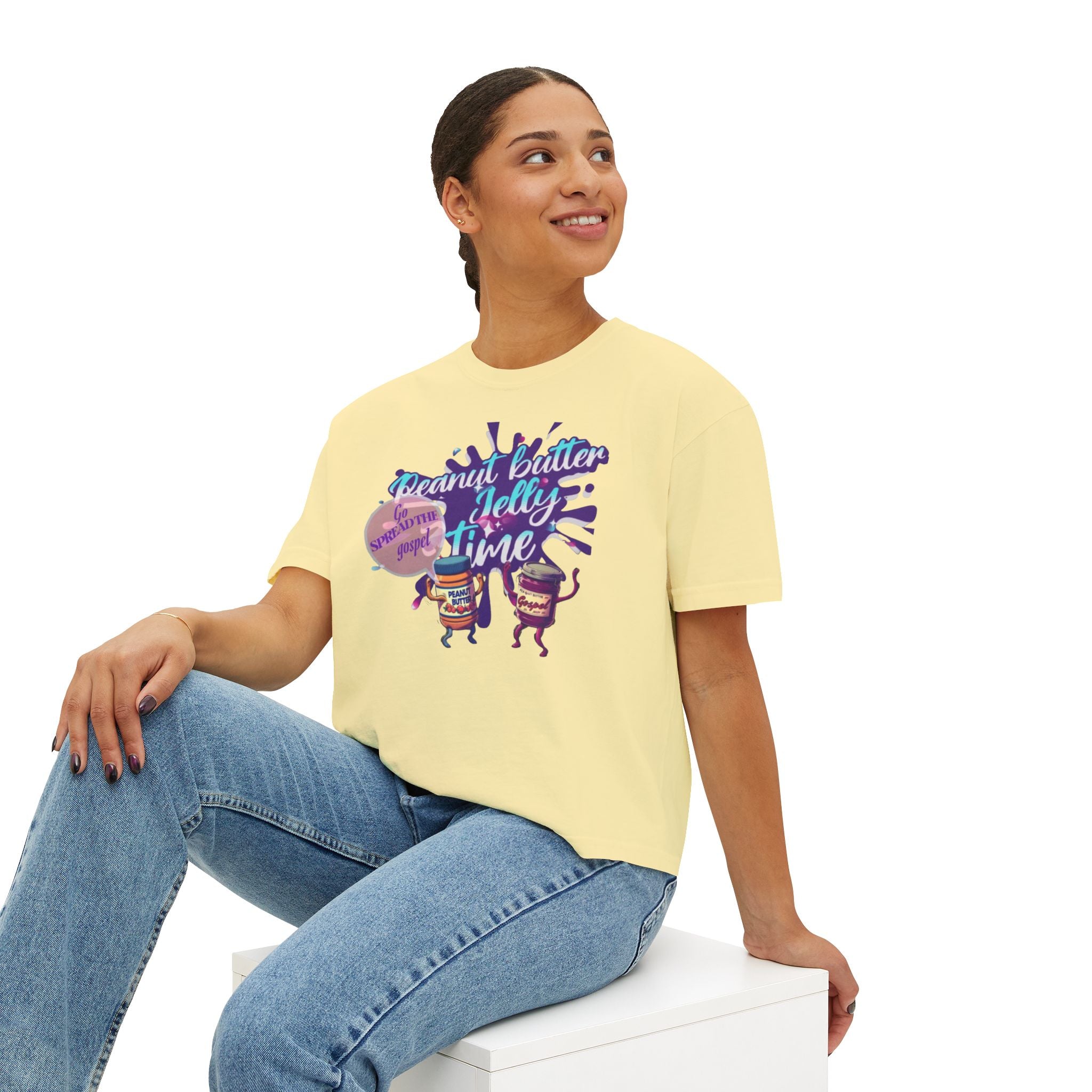 “Peanut butter jelly”  Women's Boxy Tee