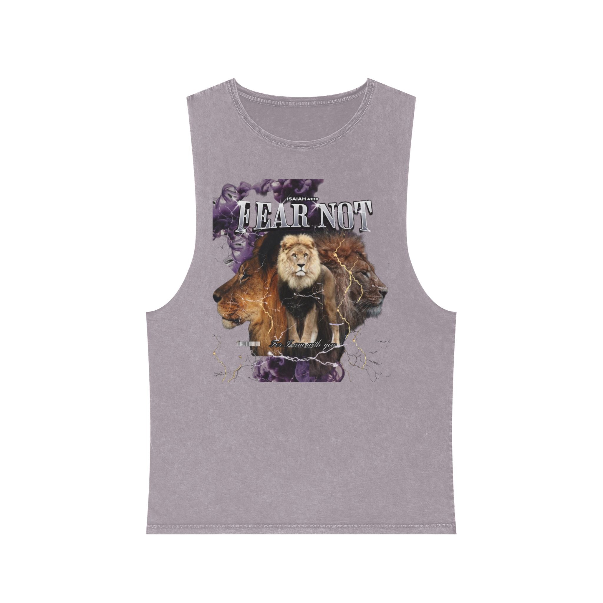 “FEAR NOT” Unisex Stonewash Tank Top