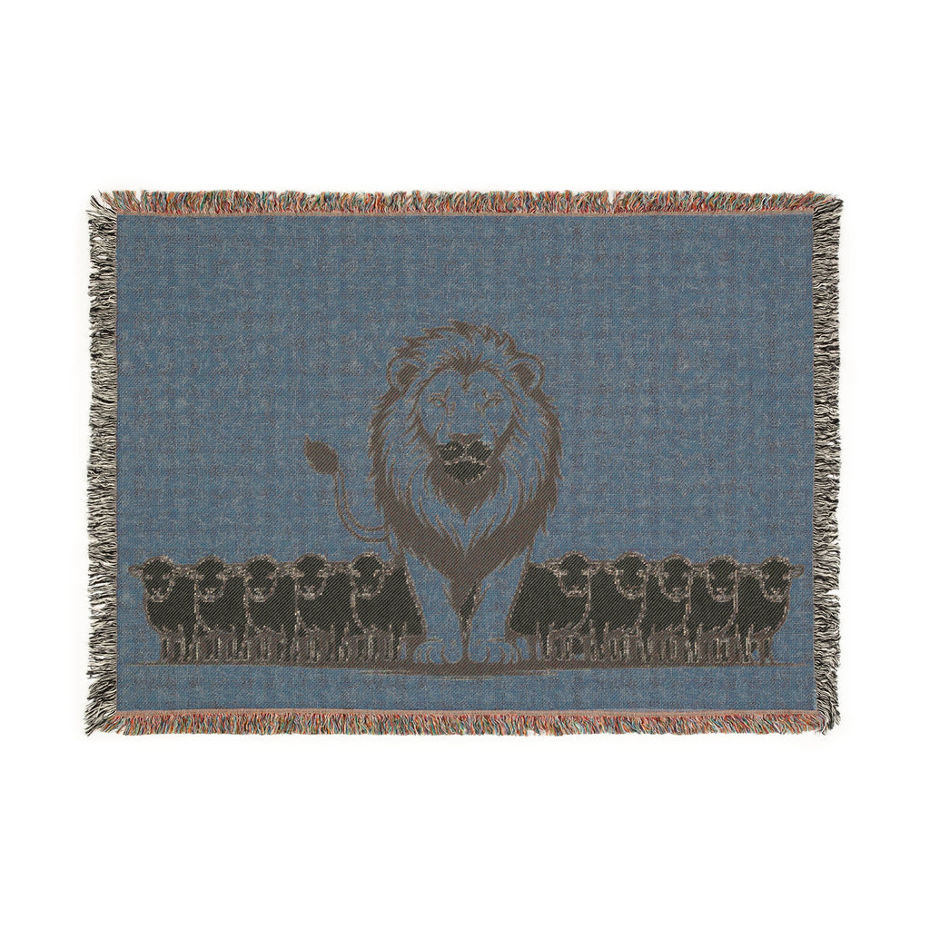 “Sheep follow” Woven Blanket