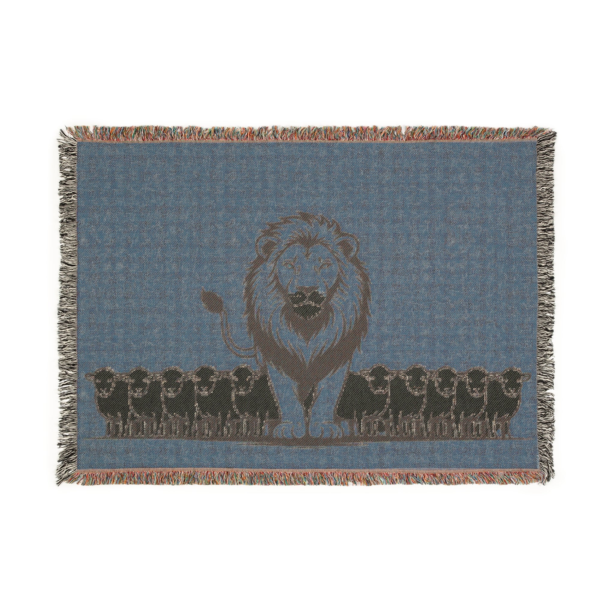 “Sheep follow” Woven Blanket