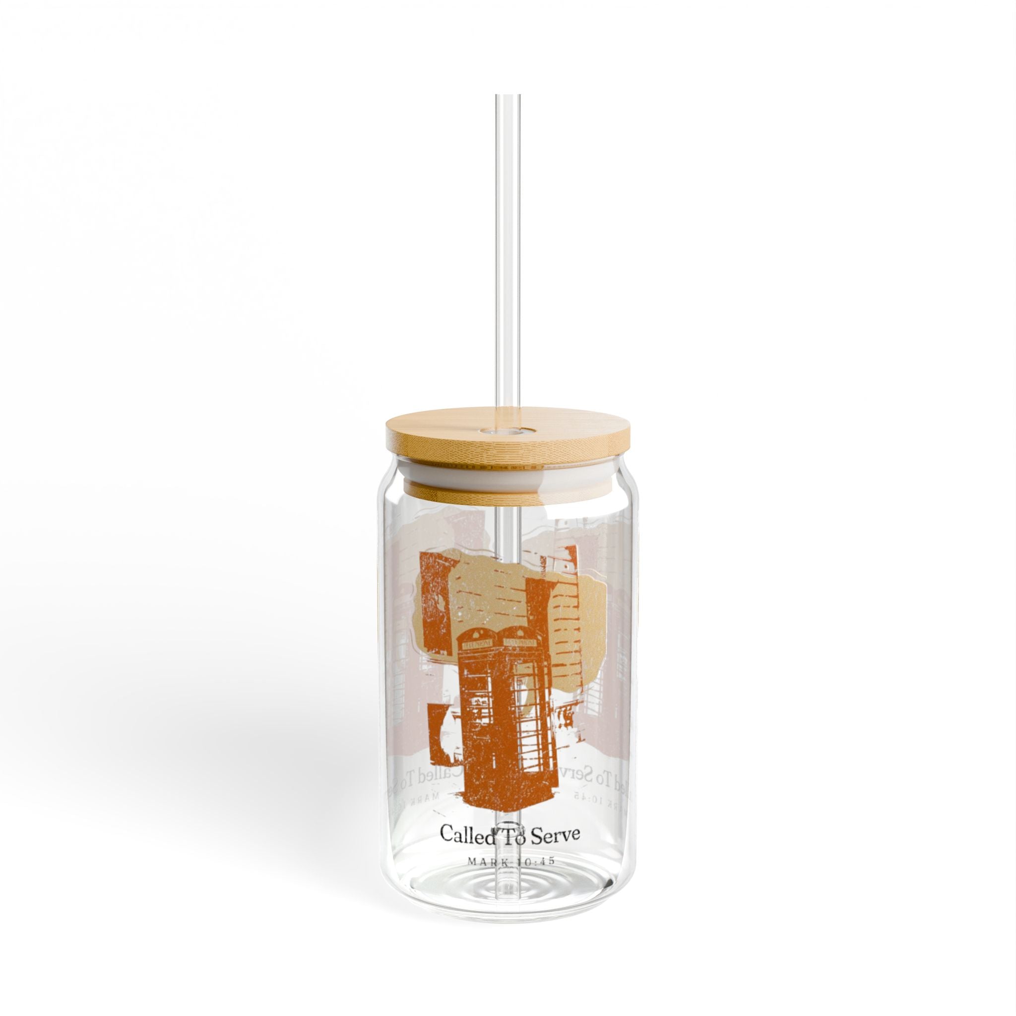 “Called to serve” Sipper Glass, 16oz