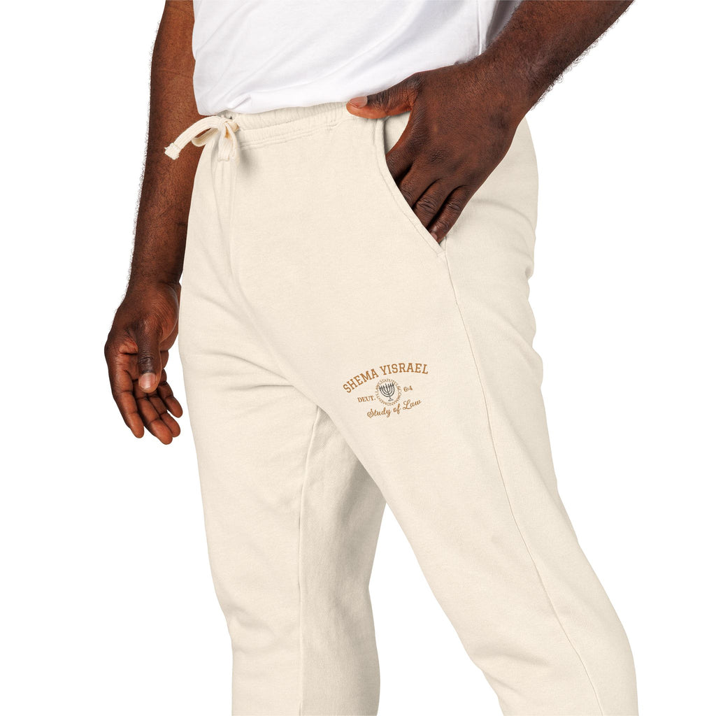 “Shema Yisrael university” Unisex Garment-Dyed Fleece Sweatpants