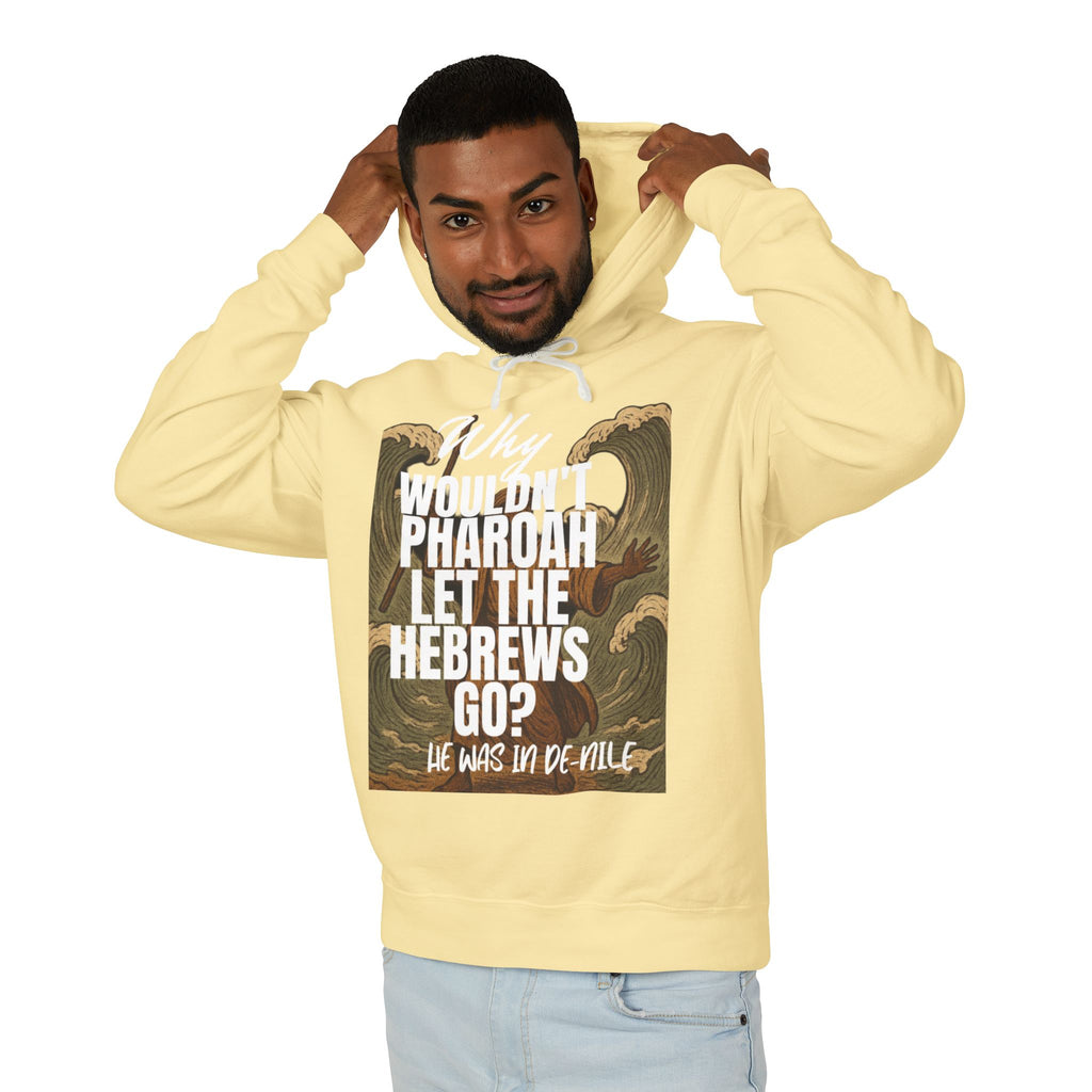 “Pharaoh DAD JOKE” Unisex Lightweight Hooded Sweatshirt