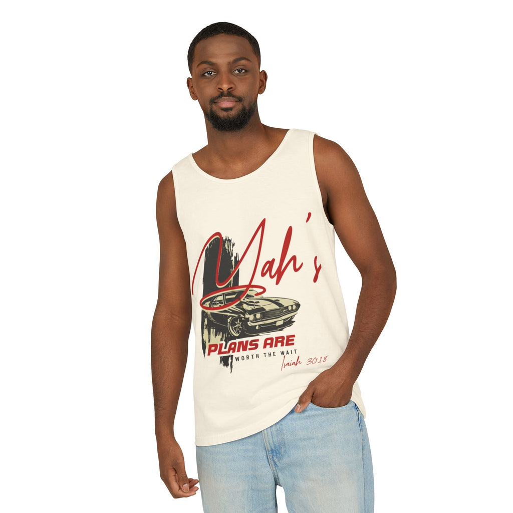 “YAH’s plans” Unisex Garment-Dyed Tank Top