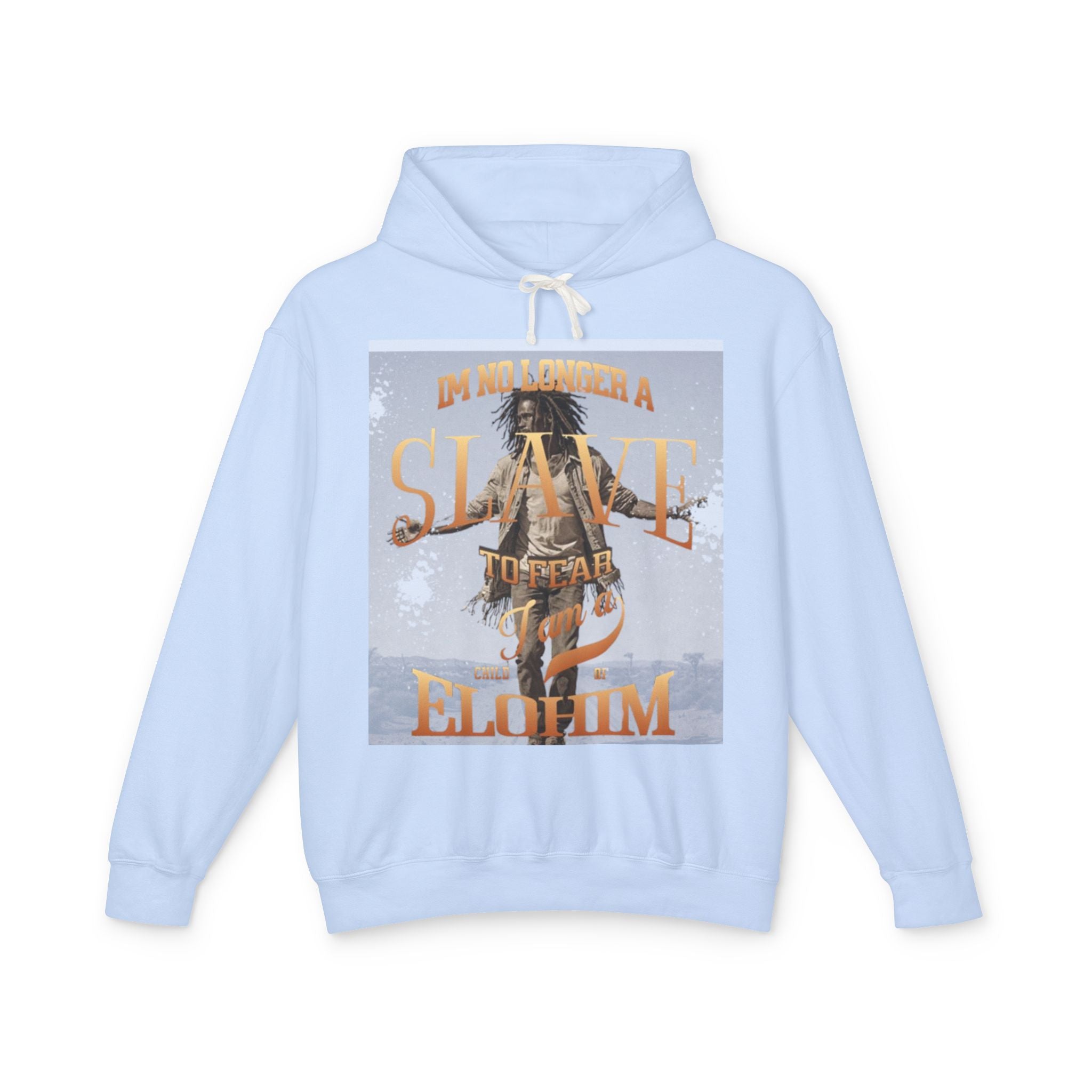 “No longer a slave” Unisex Lightweight Hooded Sweatshirt