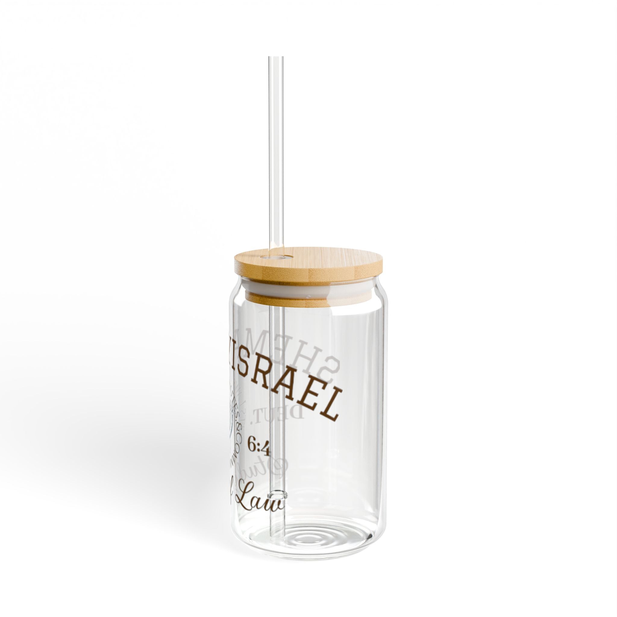 “Shema Yisrael” Sipper Glass, 16oz