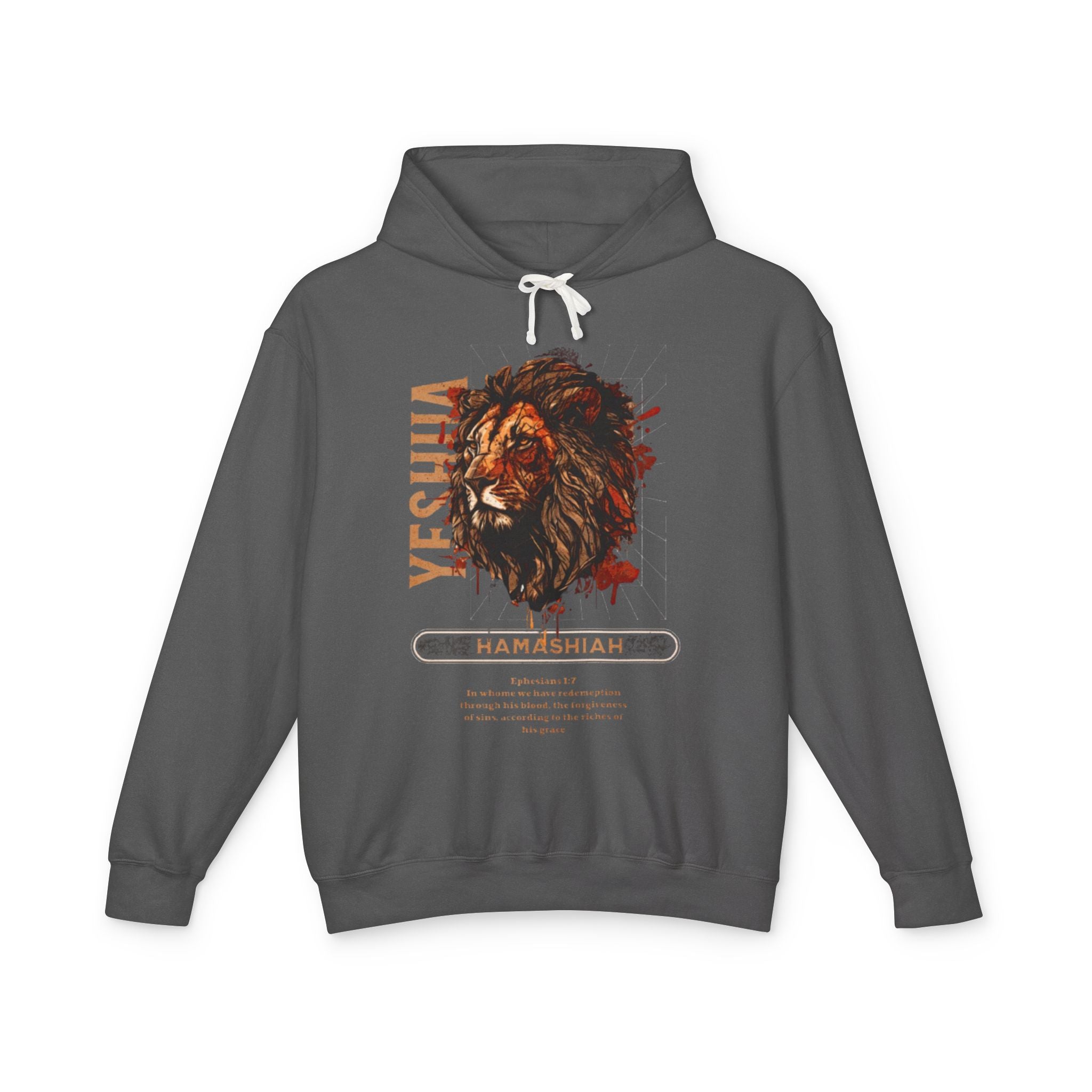 “YESHUA HAMASHIAH” Unisex Lightweight Hooded Sweatshirt