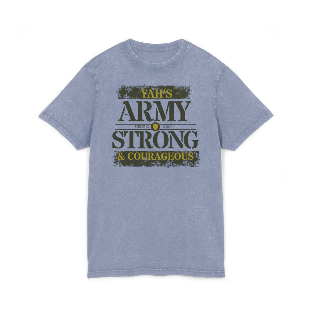 Acid Washed Round Neck Tee