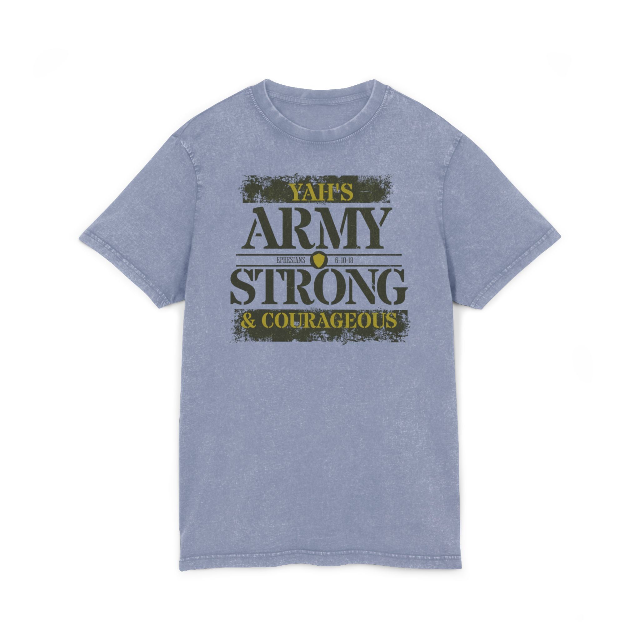 Acid Washed Round Neck Tee