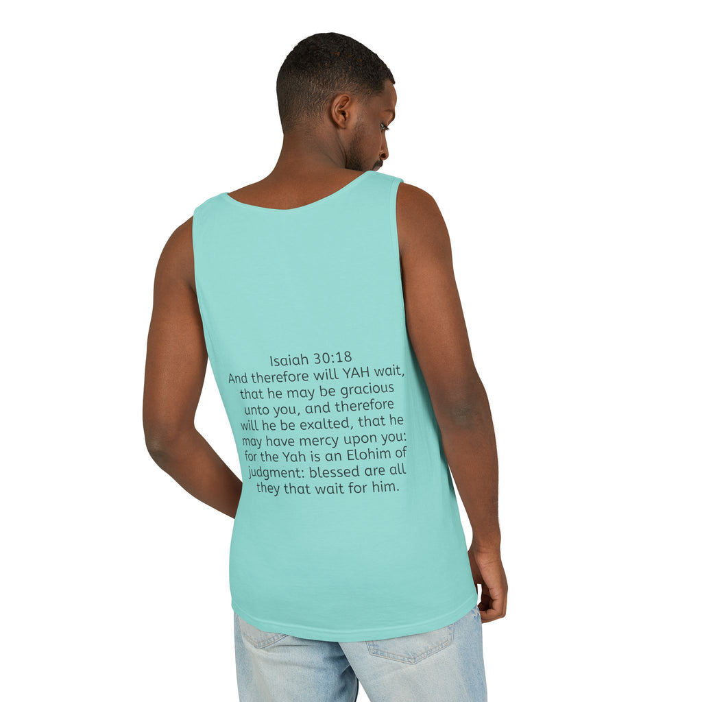 “YAH’s plans” Unisex Garment-Dyed Tank Top