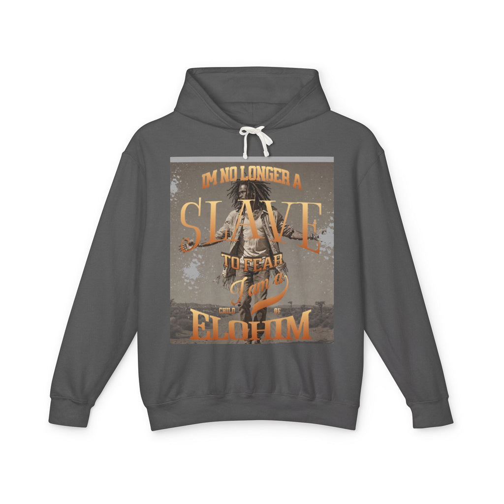 “No longer a slave” Unisex Lightweight Hooded Sweatshirt