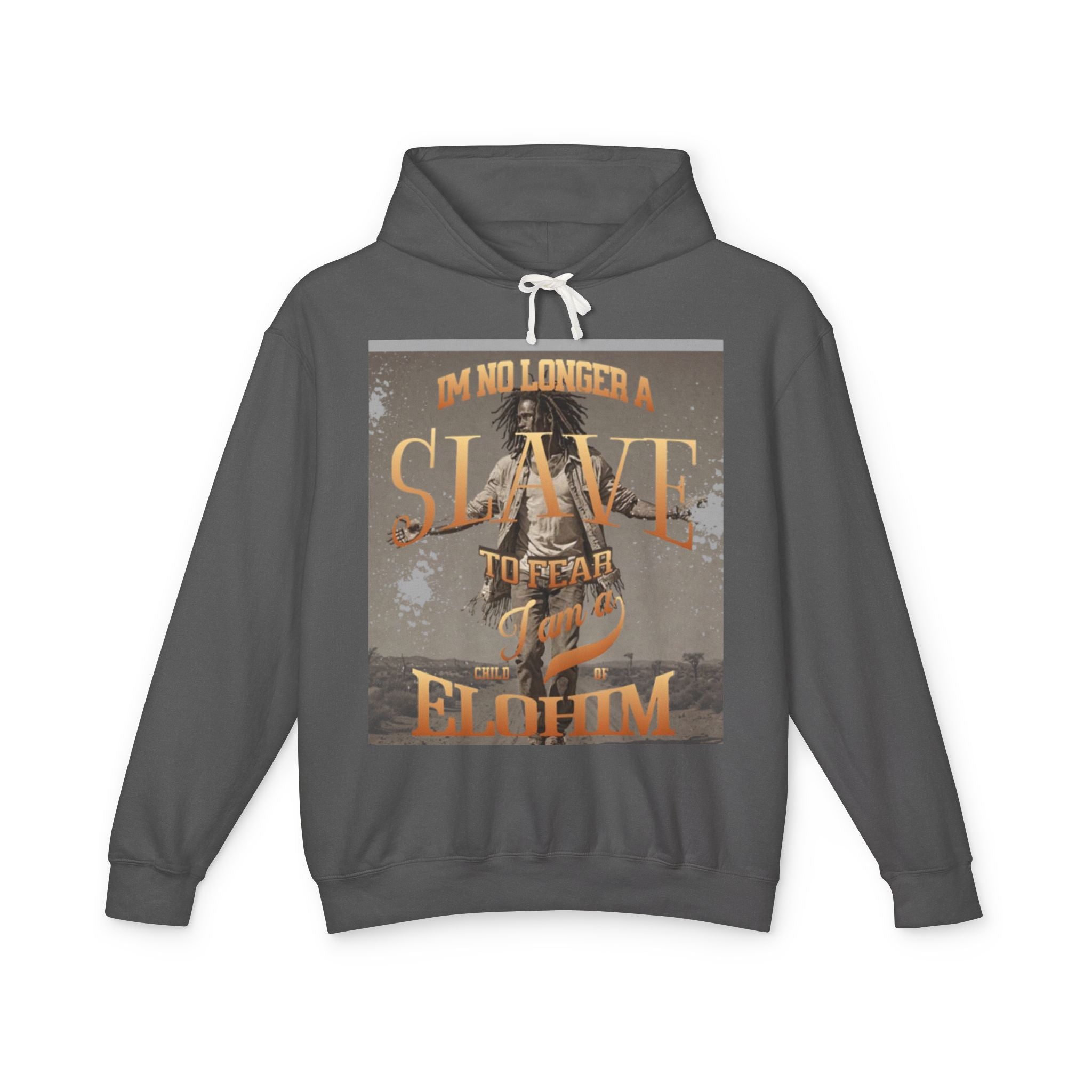 “No longer a slave” Unisex Lightweight Hooded Sweatshirt