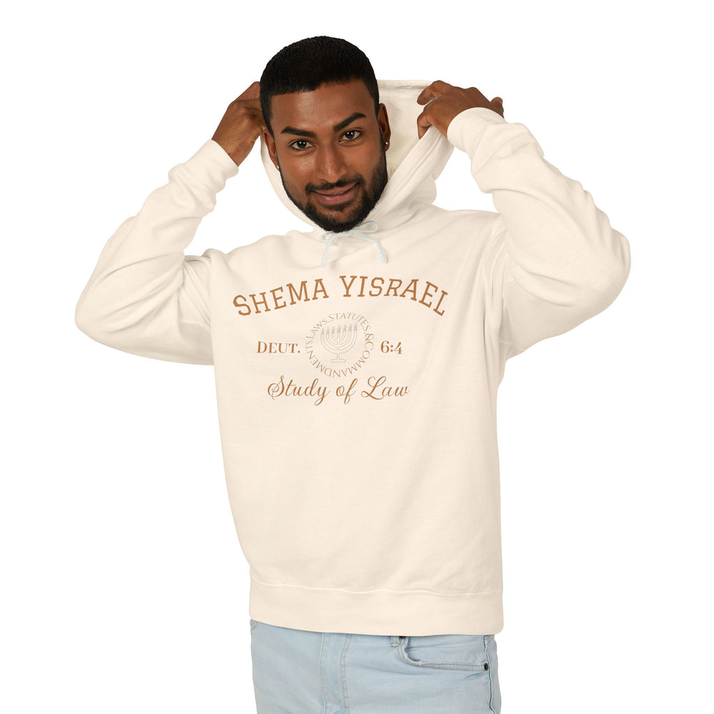 “SHEMA YISRAEL university” Unisex Lightweight Hooded Sweatshirt
