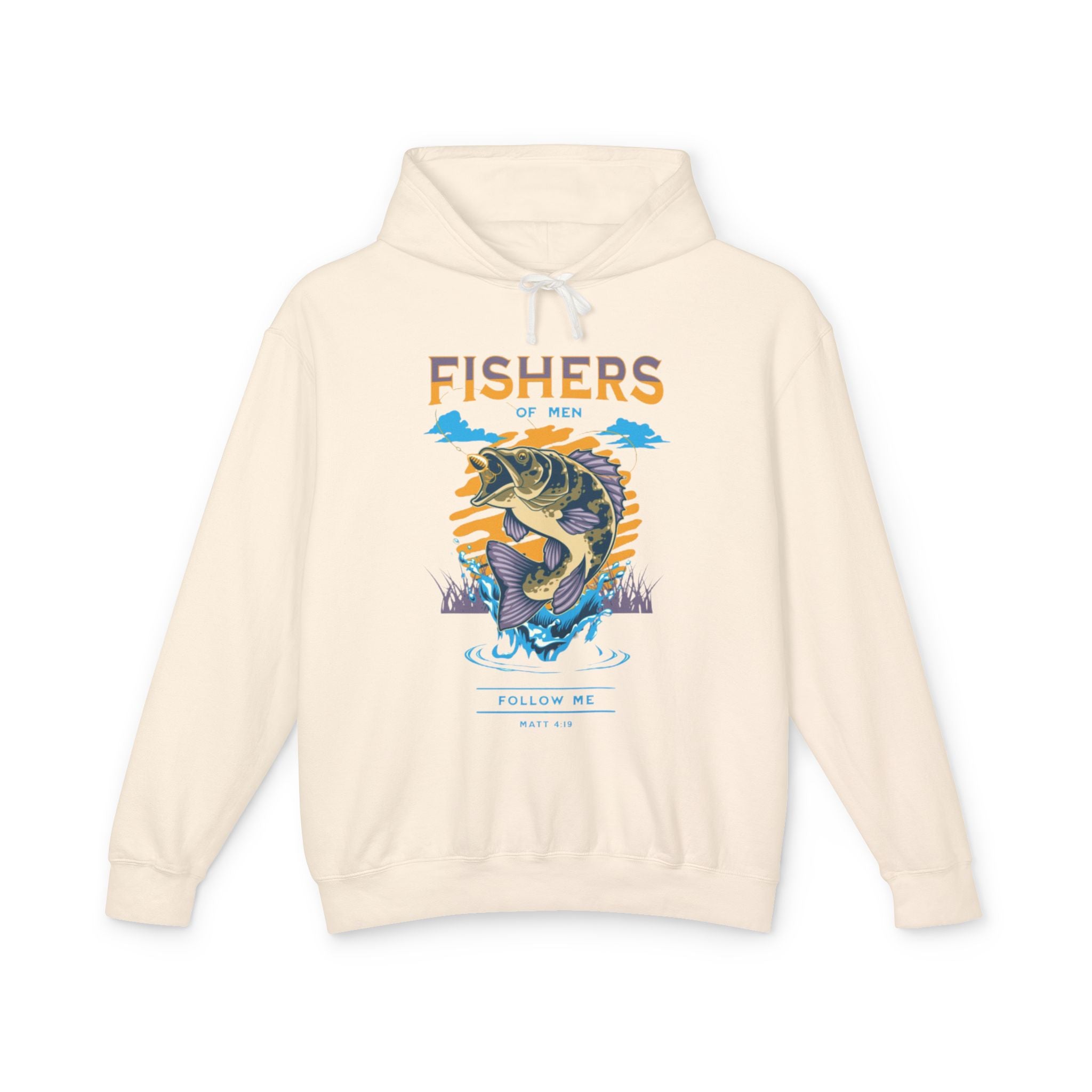 “Fishers of men” Lightweight Hooded Sweatshirt