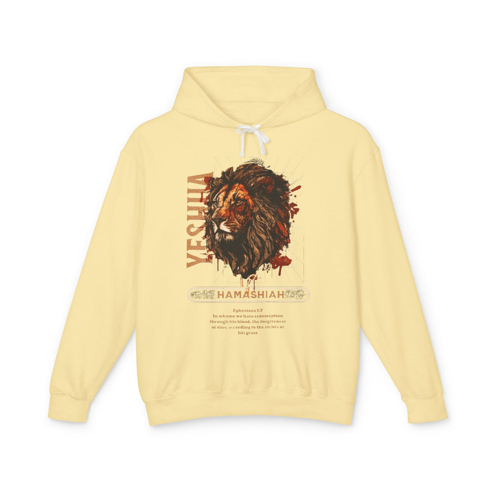 “YESHUA HAMASHIAH” Unisex Lightweight Hooded Sweatshirt