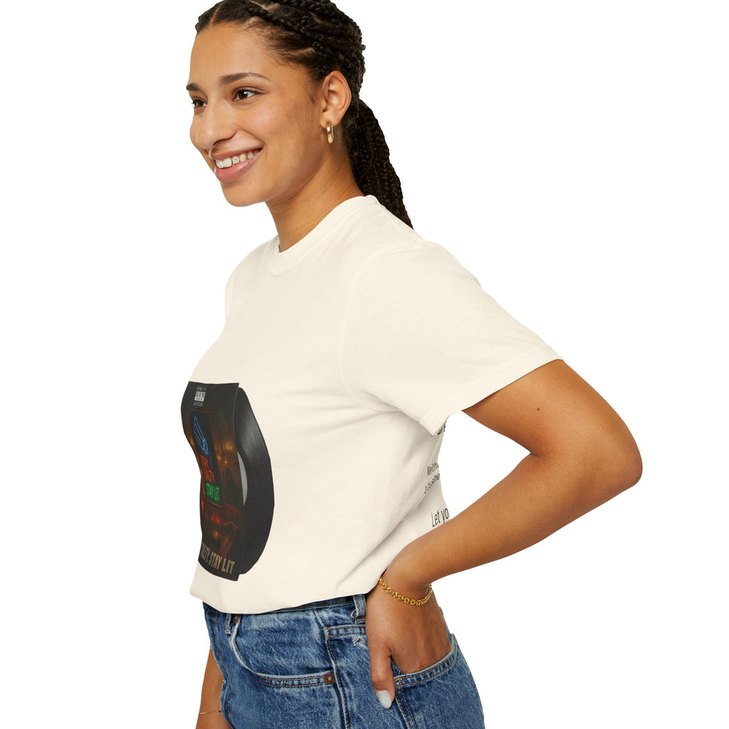 Women’s “Salty and lit” Unisex Garment-Dyed T-shirt