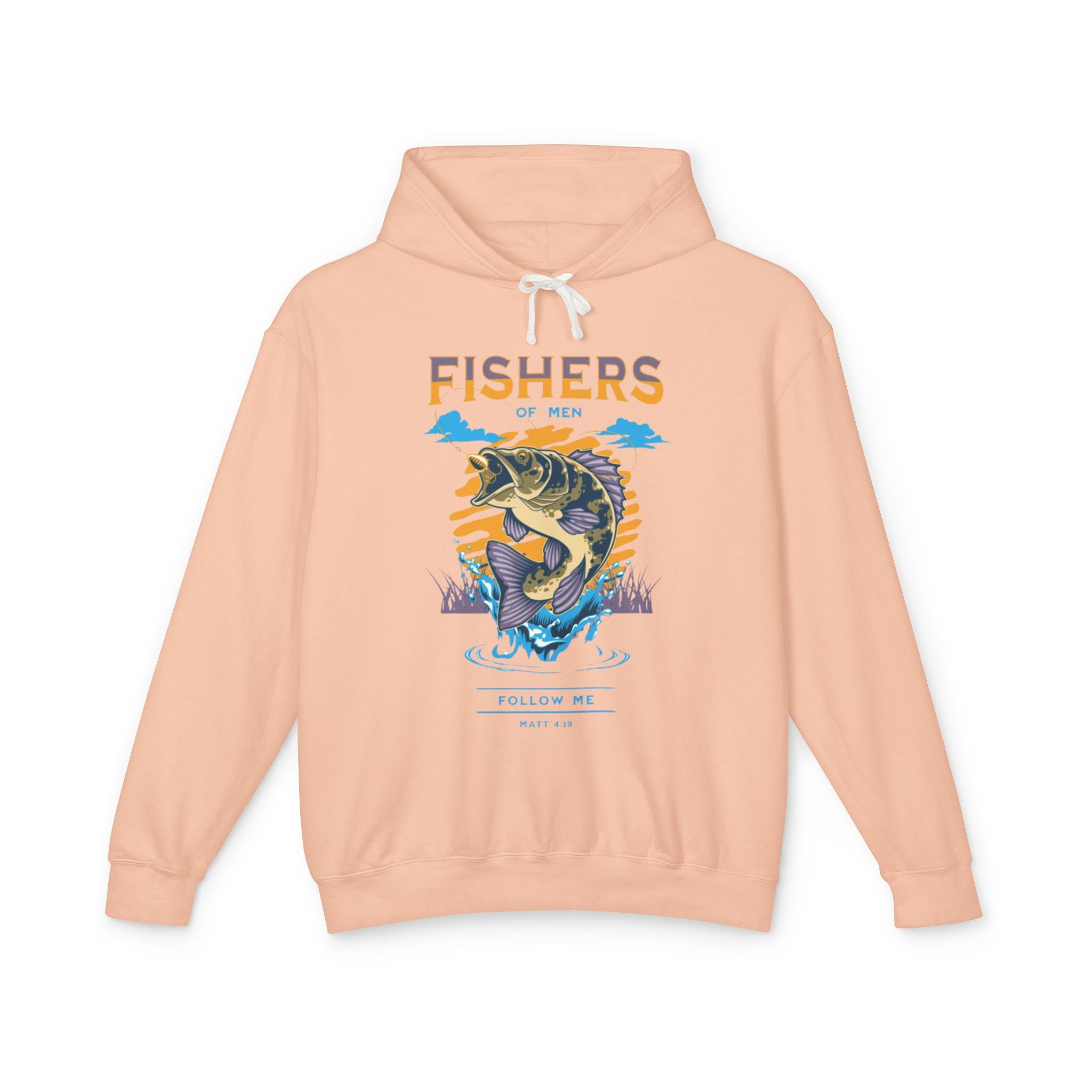“Fishers of men” Lightweight Hooded Sweatshirt