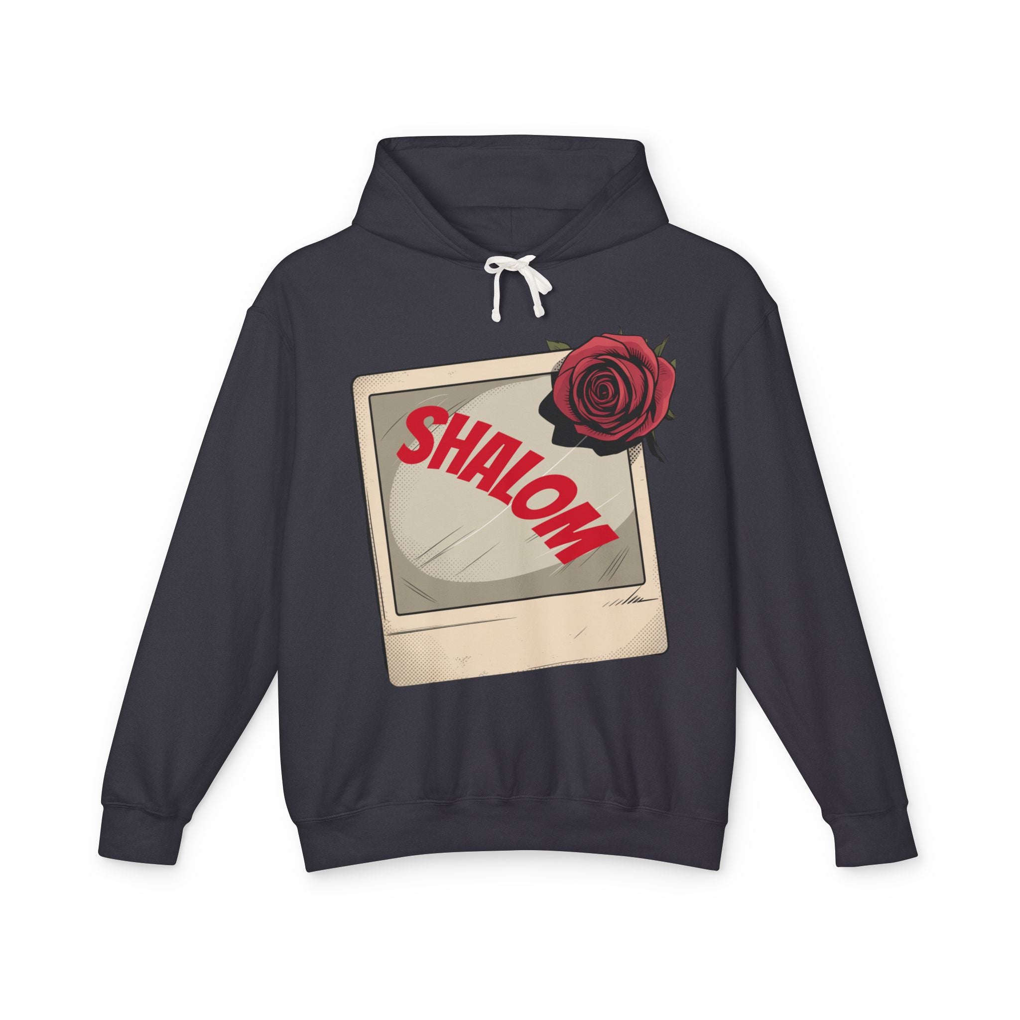 “SHALOM”  Lightweight Hooded Sweatshirt