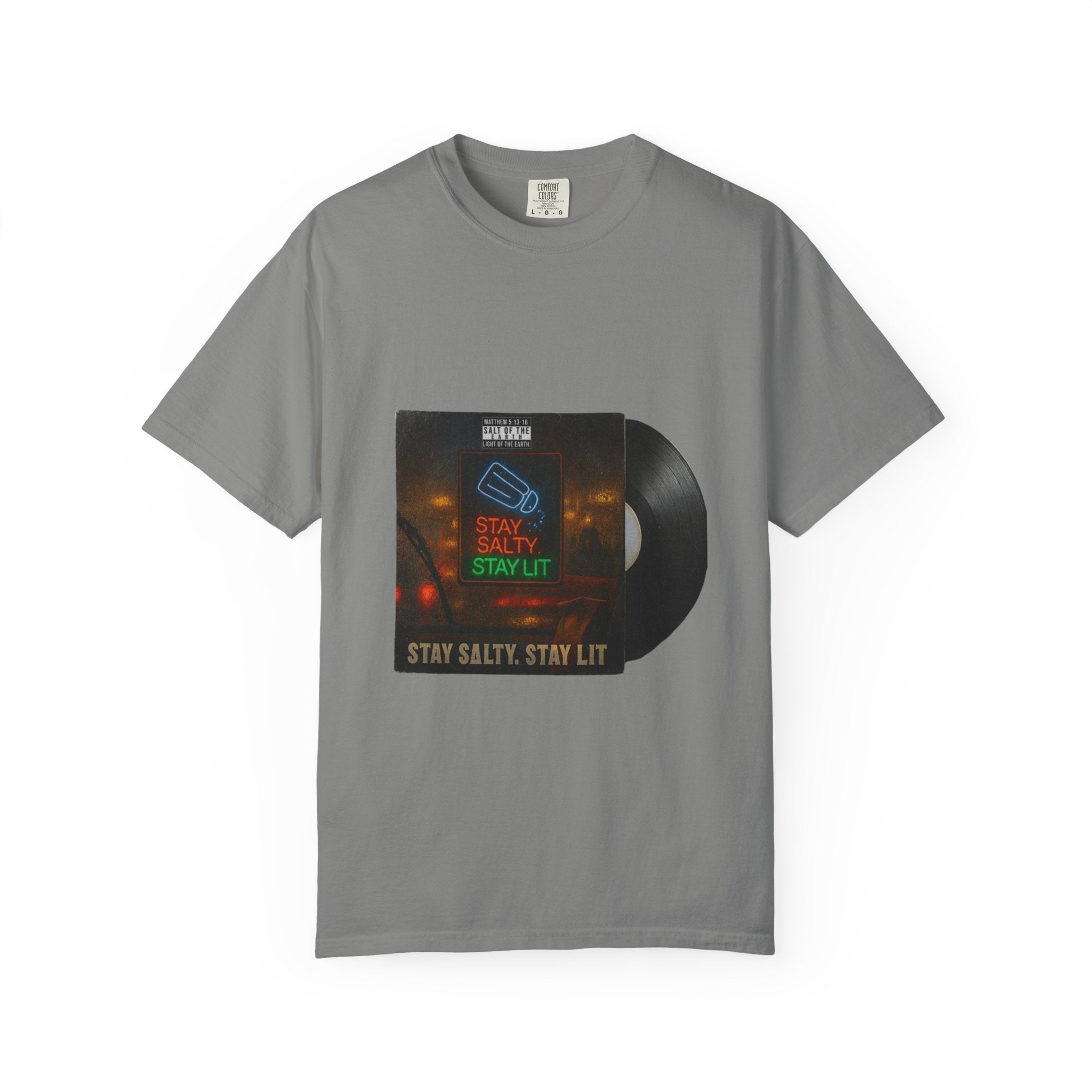 “Salty and lit” Unisex Garment-Dyed T-shirt