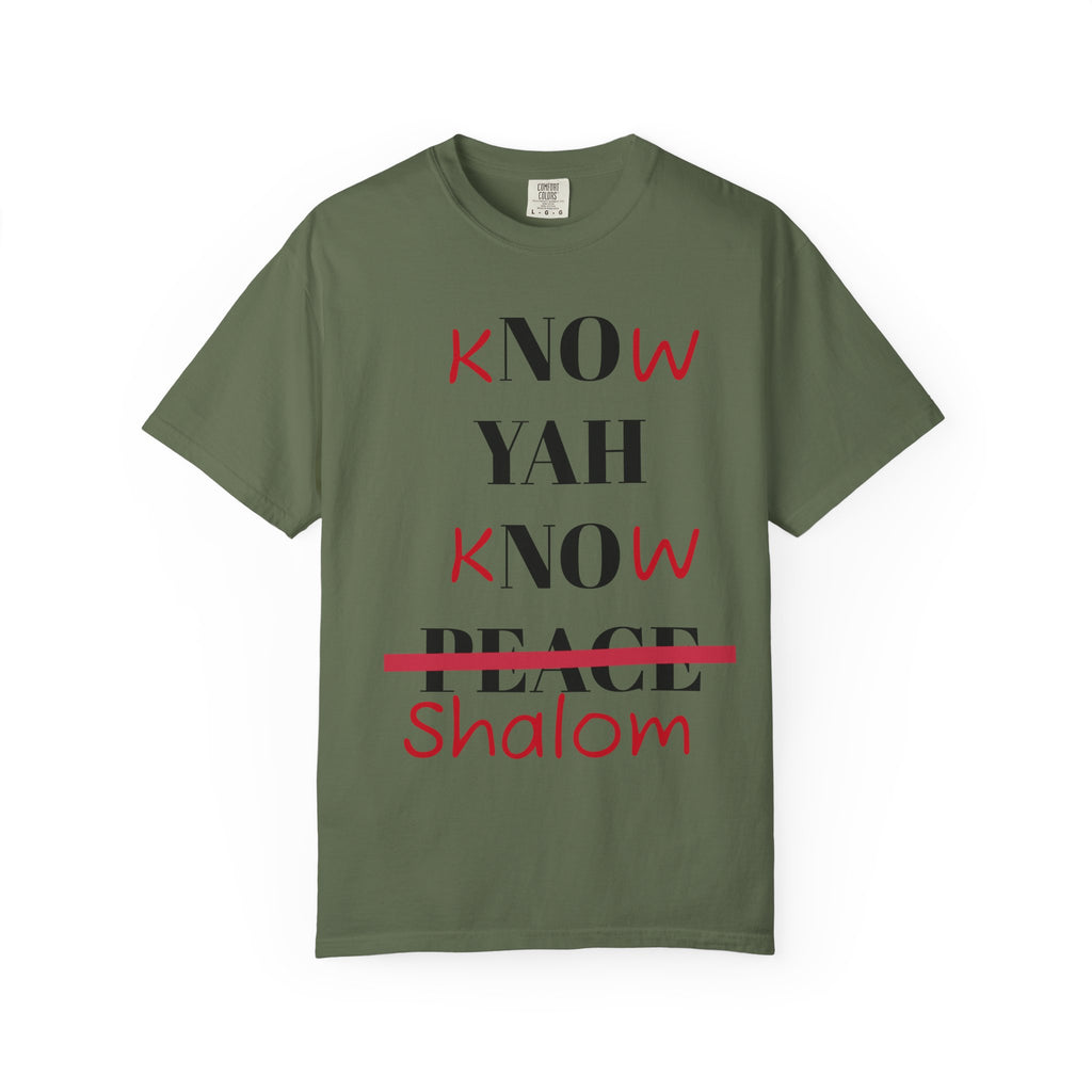 Women’s “Know Yah” Unisex Garment-Dyed T-shirt