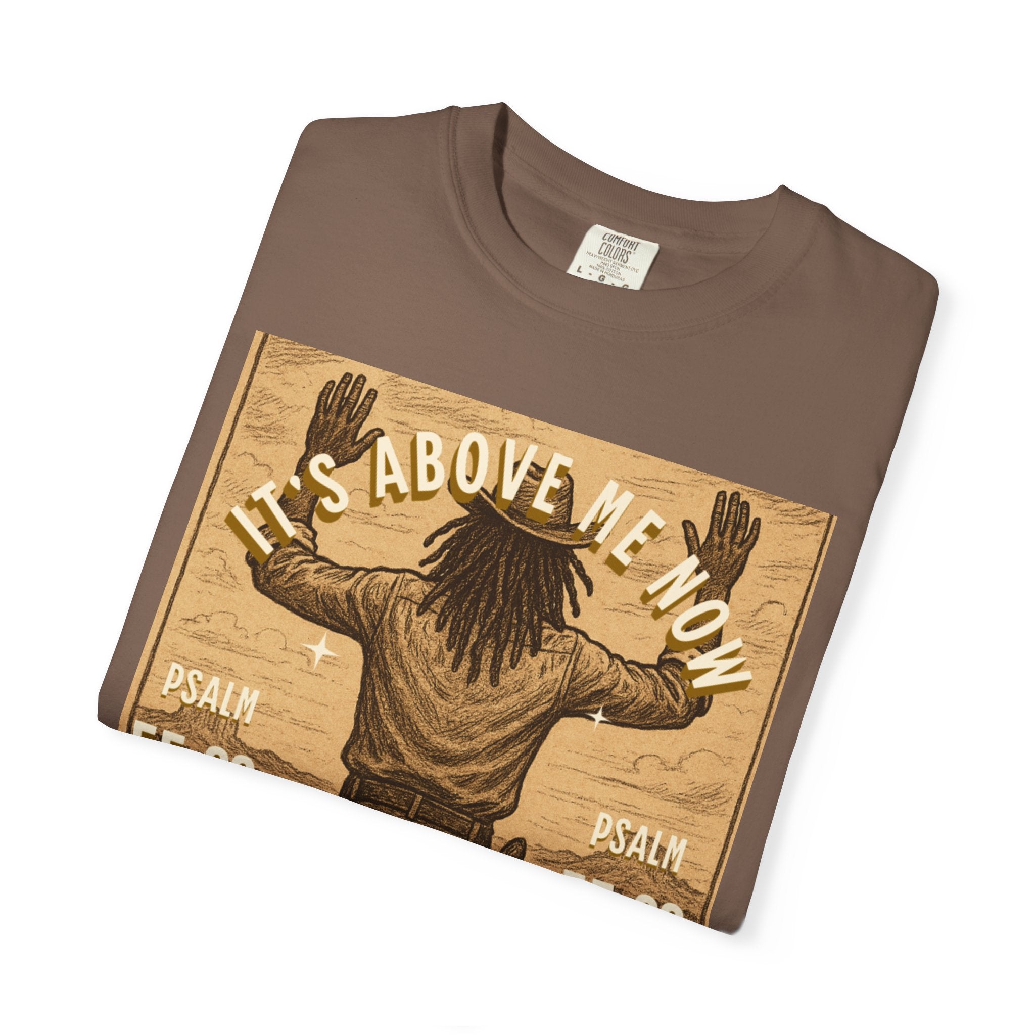 “Cast thy burdens” Unisex Garment-Dyed T-shirt