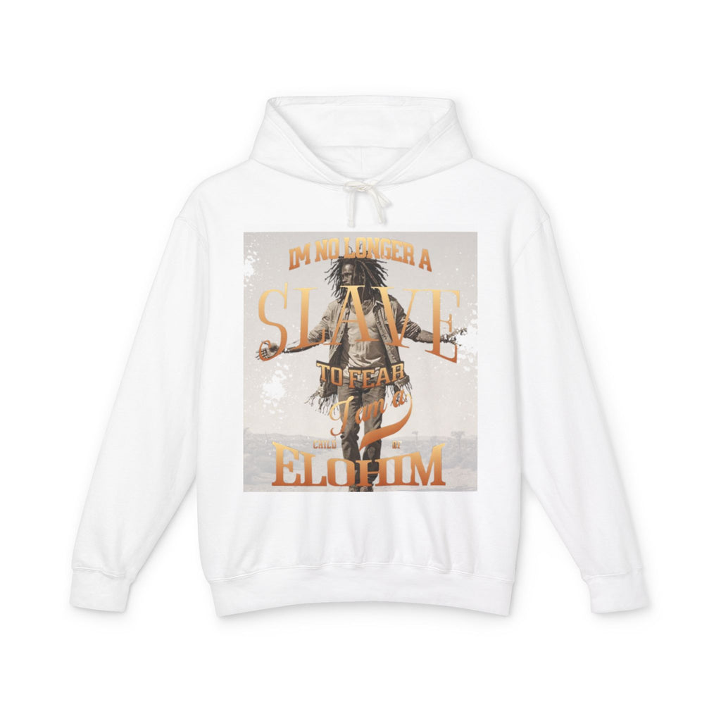 “No longer a slave” Unisex Lightweight Hooded Sweatshirt
