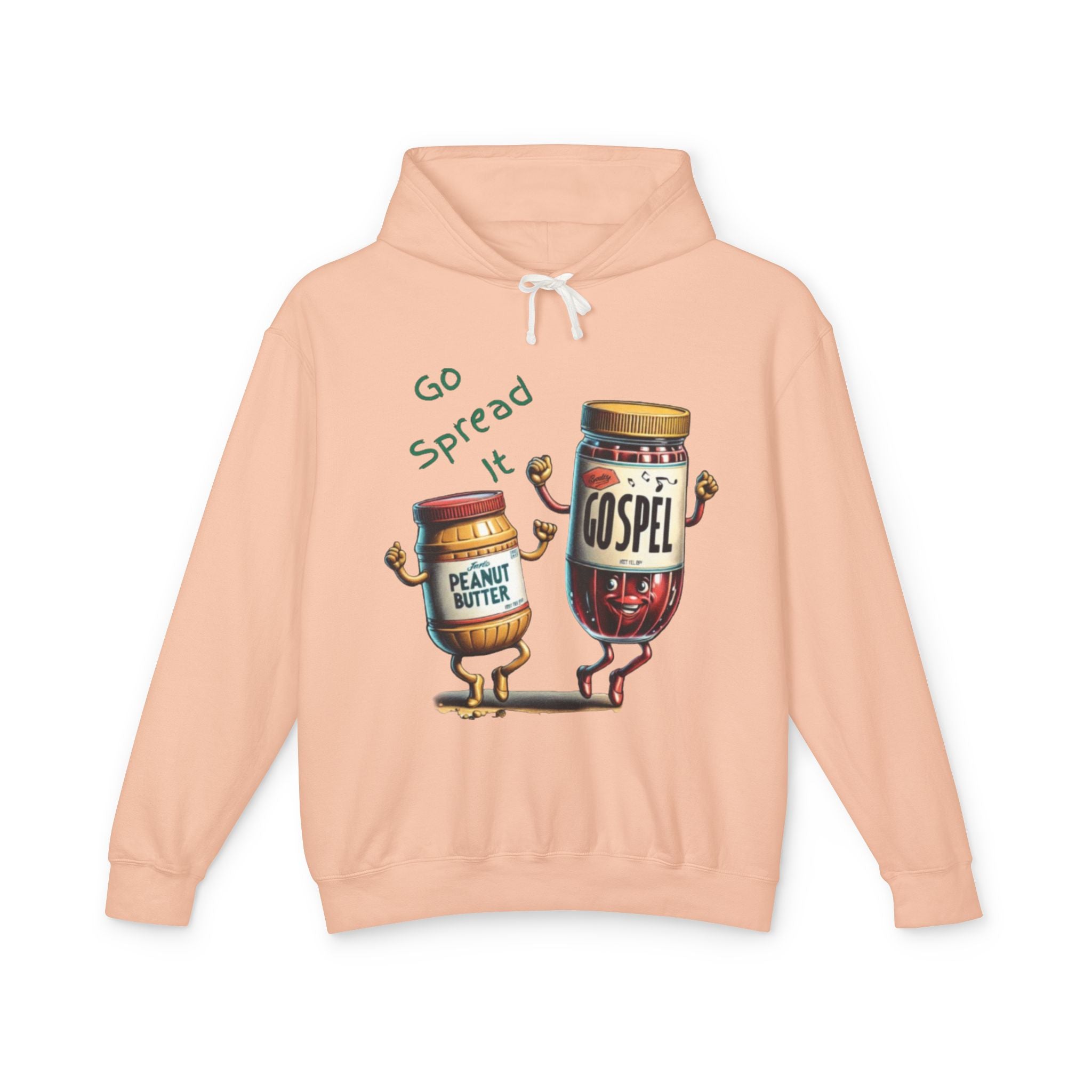 “SPREAD THE GOSPEL” Unisex Lightweight Hooded Sweatshirt