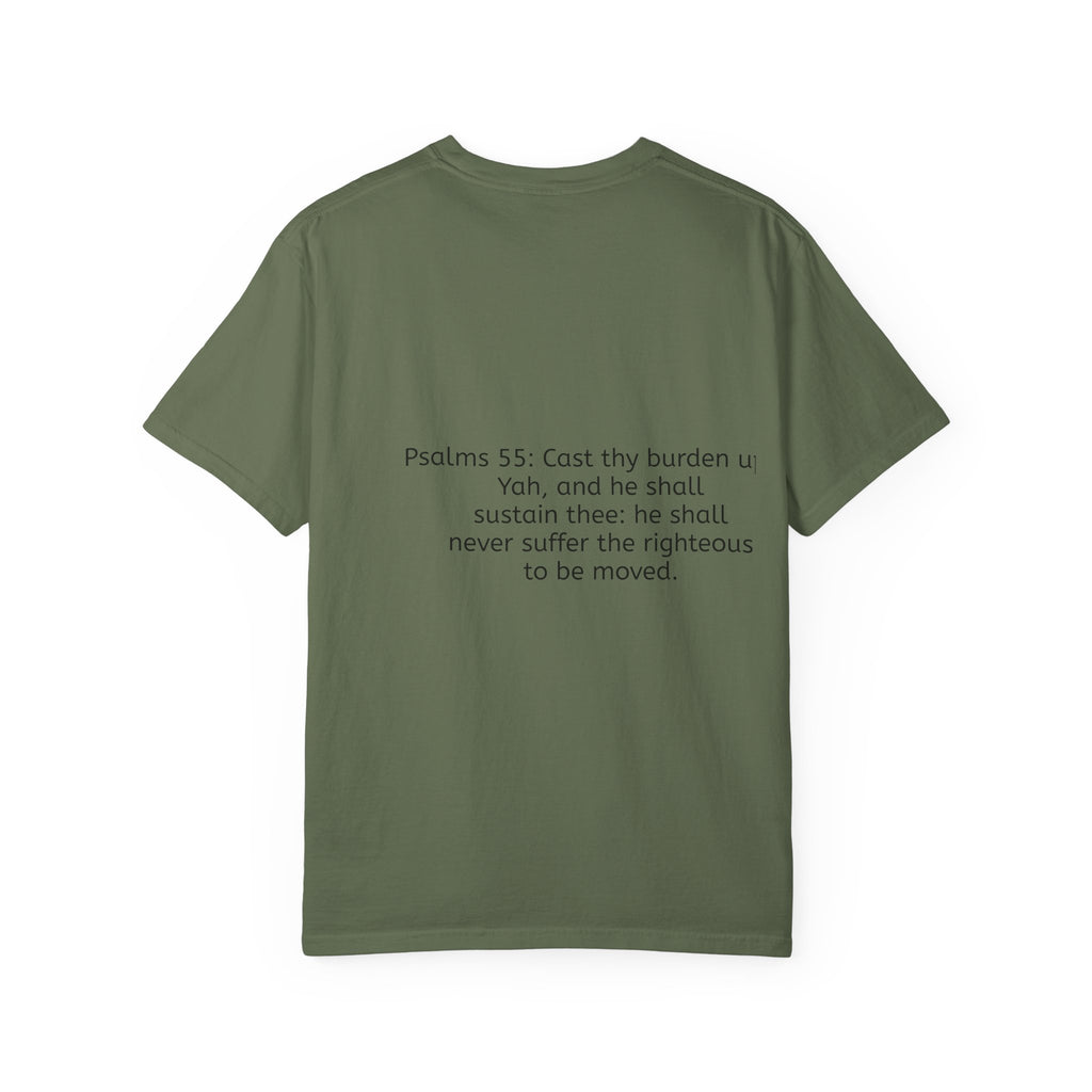 “It’s above me now” Unisex Garment-Dyed T-shirt