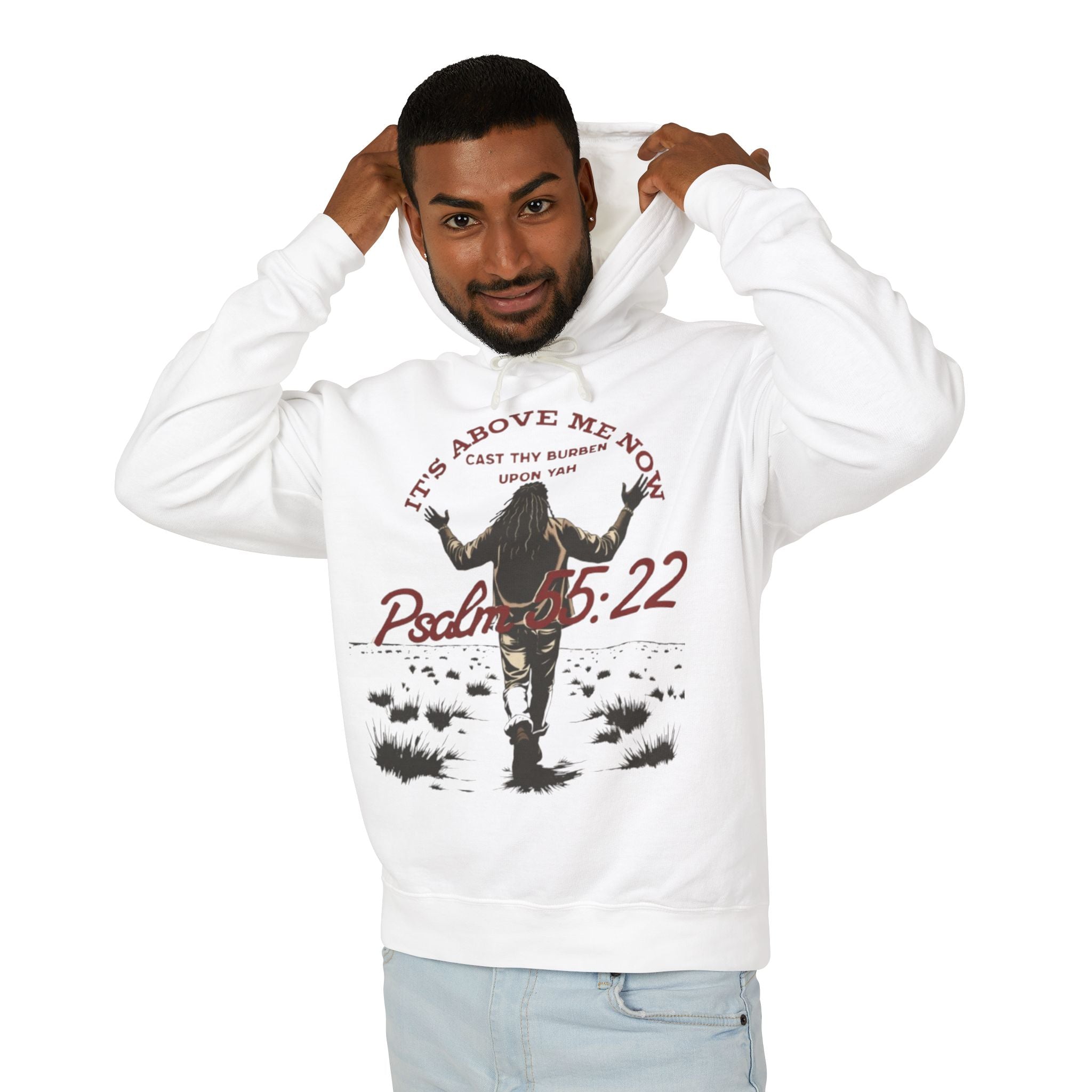 “It’s above me now” Unisex Lightweight Hooded Sweatshirt