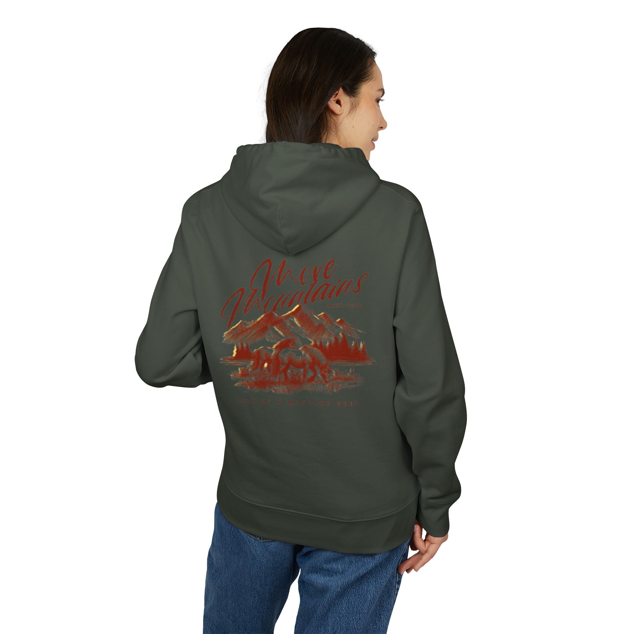 Women’s “Move mountains” Heavy Hoodie