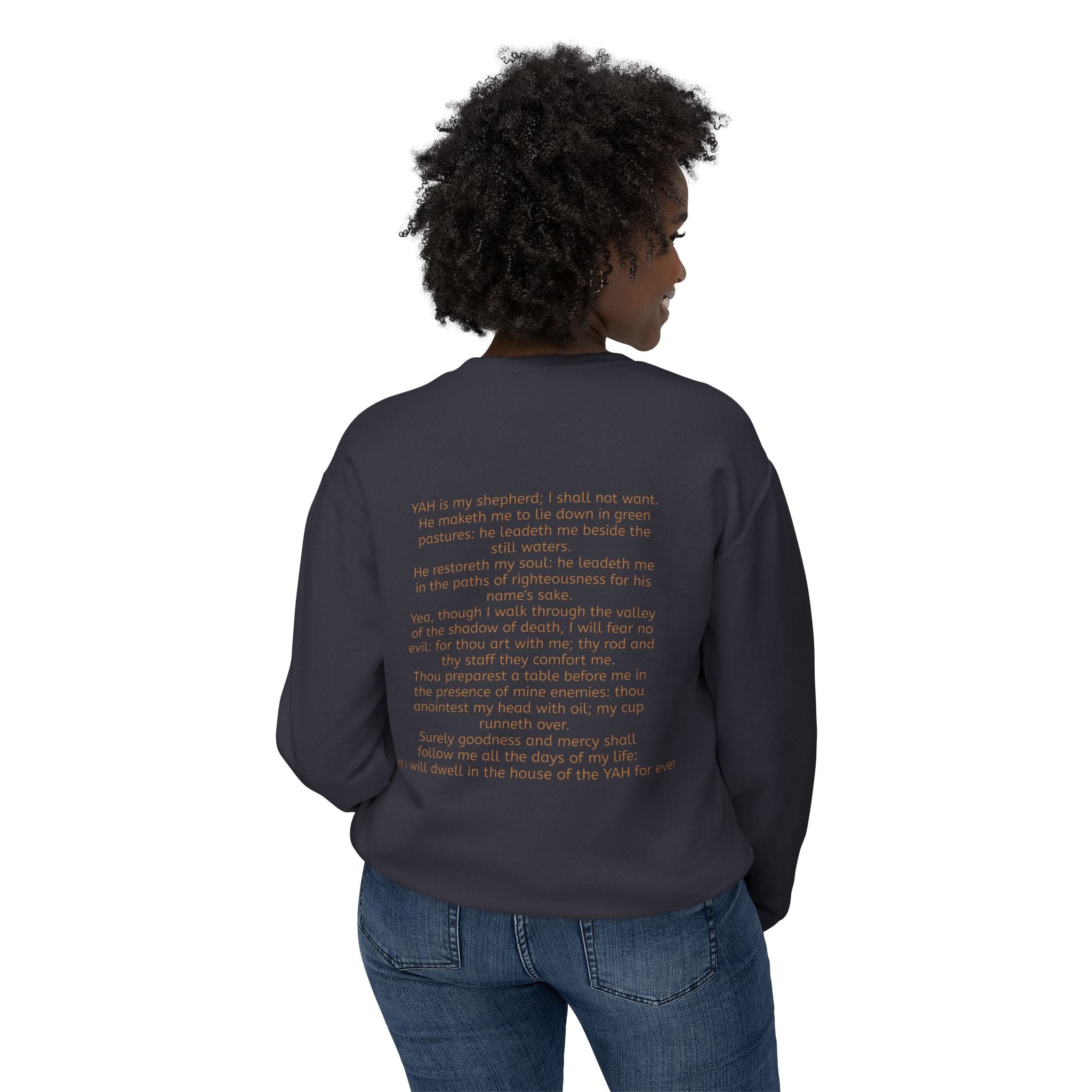 Women’s “Fear no evil” Unisex Lightweight Crewneck Sweatshirt