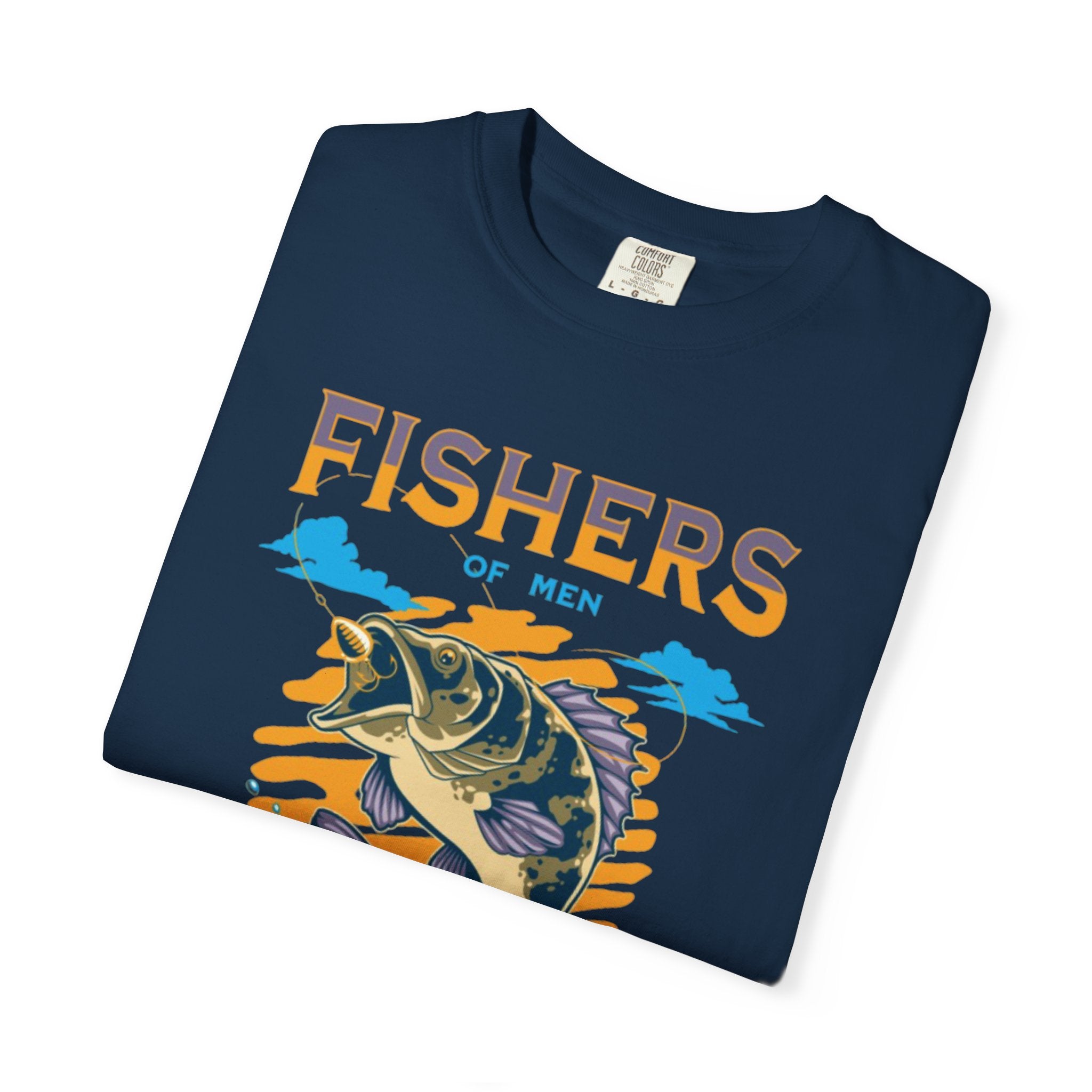 “FISHERS OF MEN” Garment-Dyed T-shirt