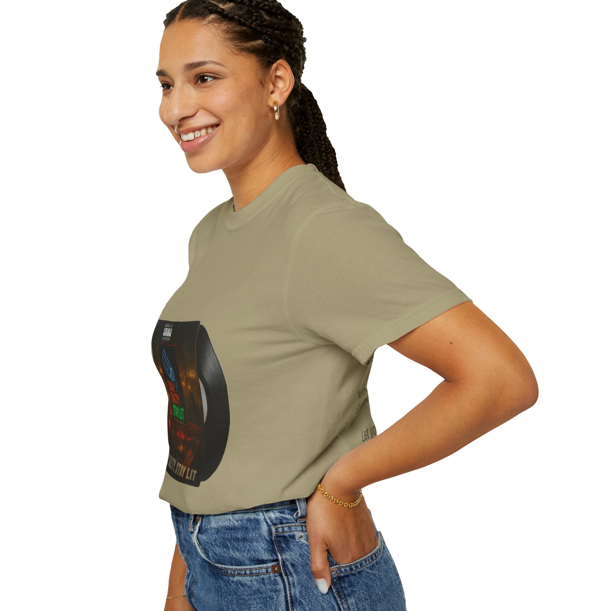 Women’s “Salty and lit” Unisex Garment-Dyed T-shirt