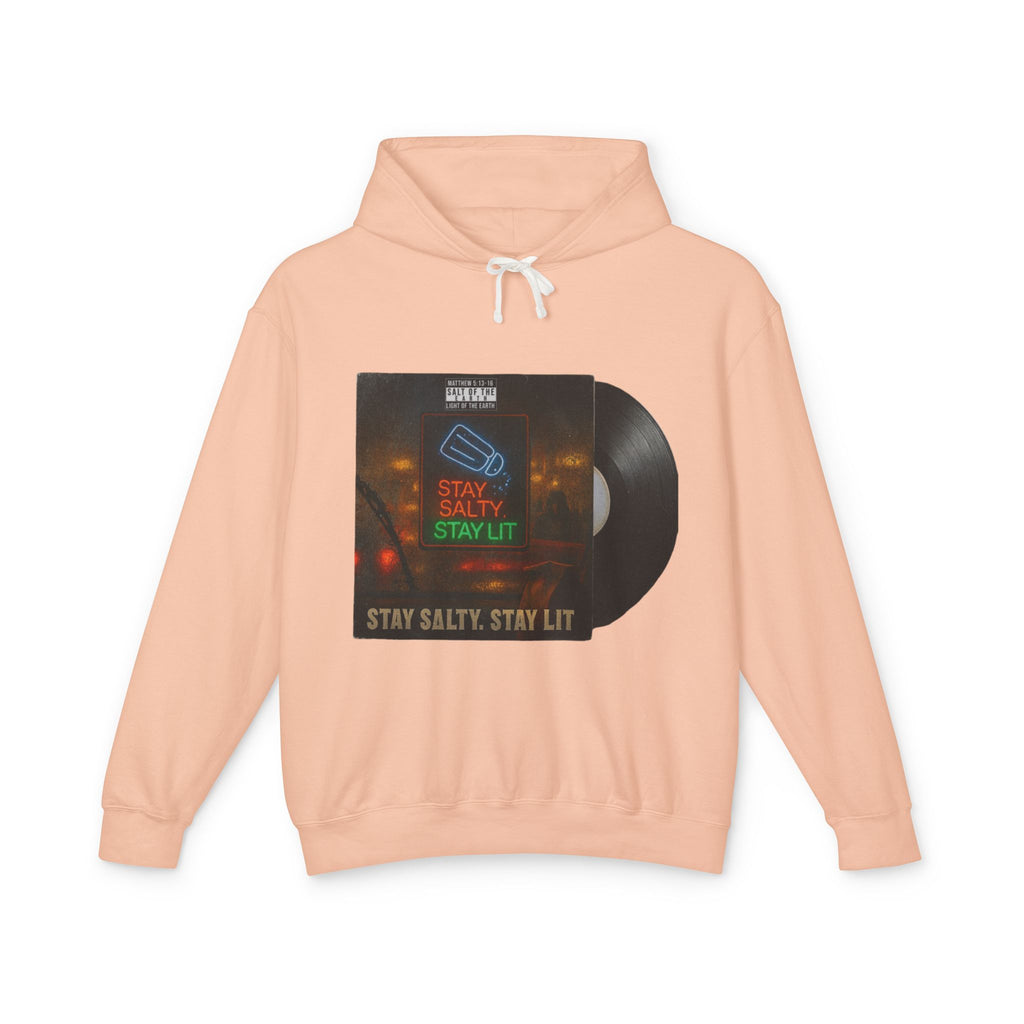 “Salty and lit” Unisex Lightweight Hooded Sweatshirt