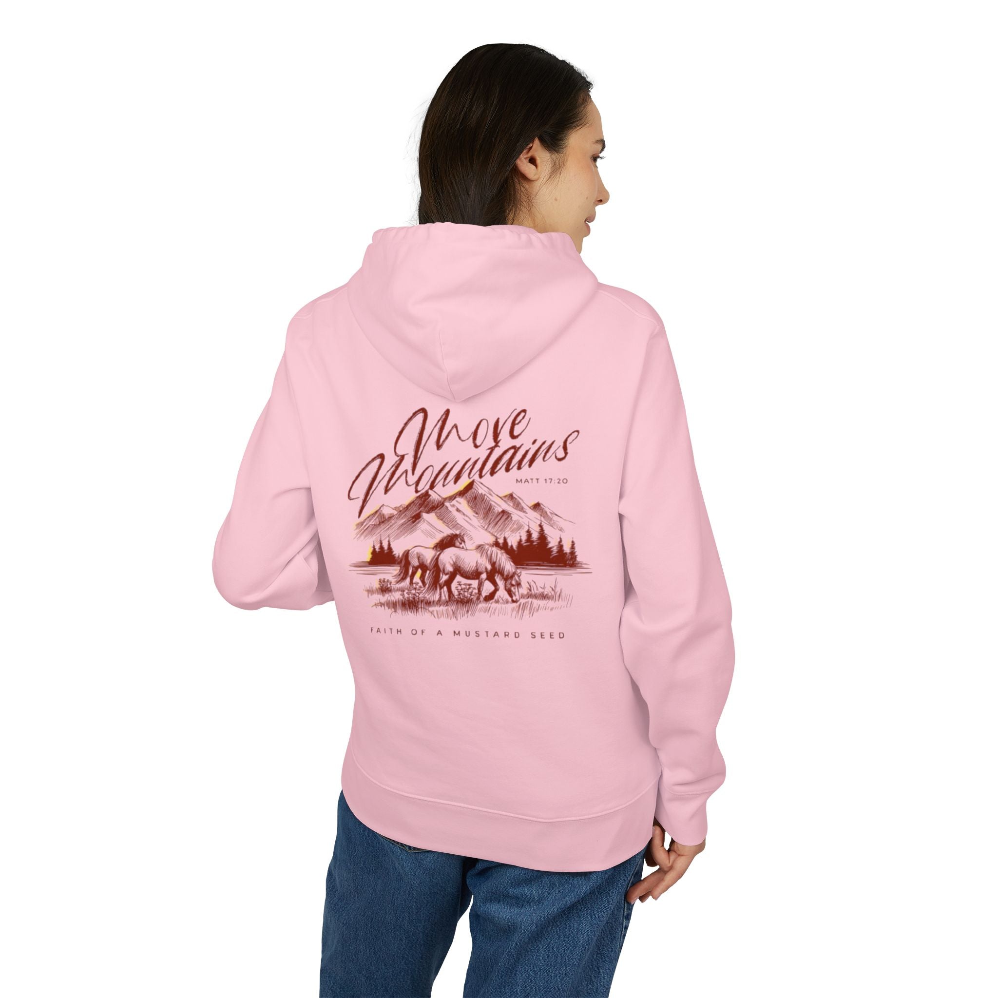 Women’s “Move mountains” Heavy Hoodie