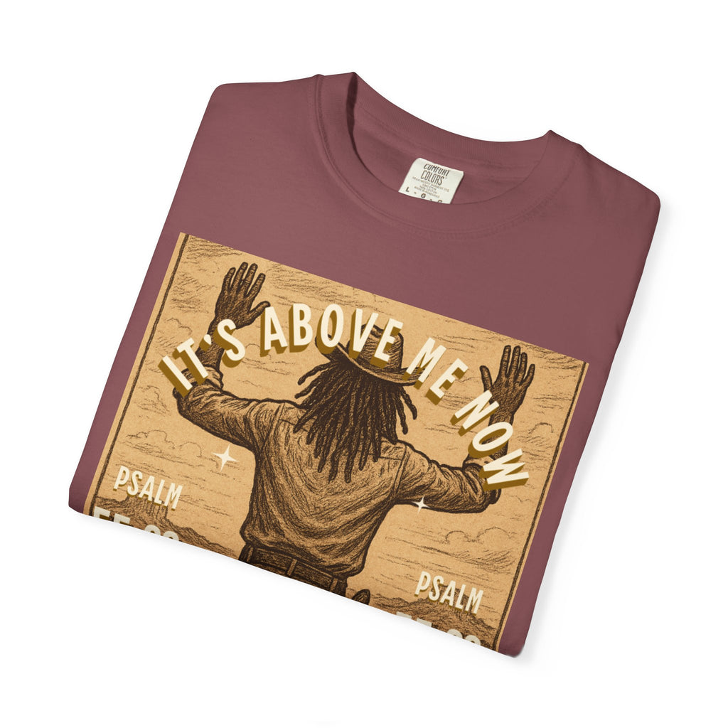 “Cast thy burdens” Unisex Garment-Dyed T-shirt