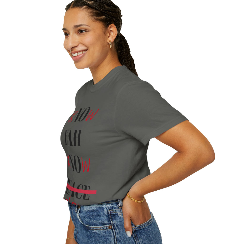 Women’s “Know Yah” Unisex Garment-Dyed T-shirt