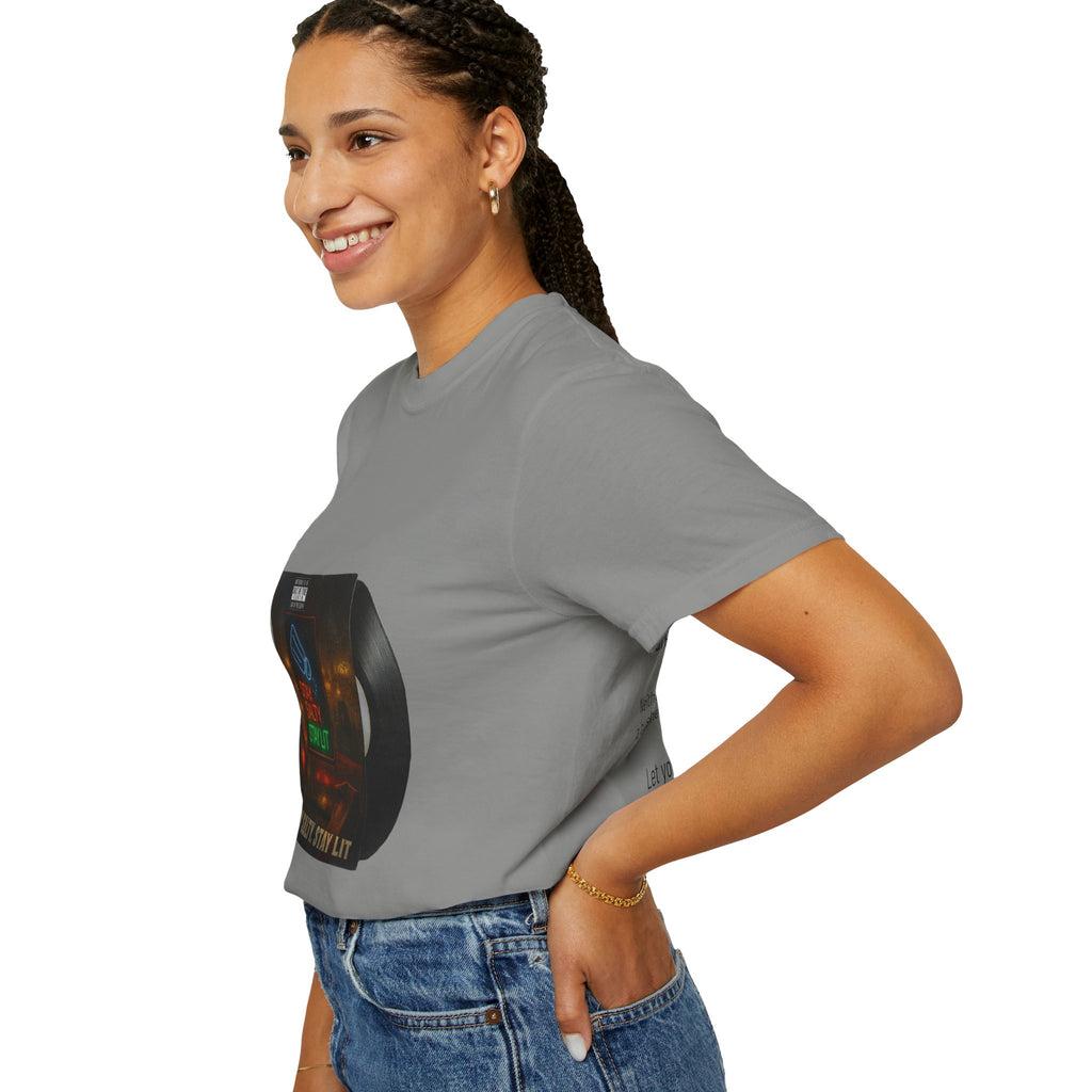 Women’s “Salty and lit” Unisex Garment-Dyed T-shirt