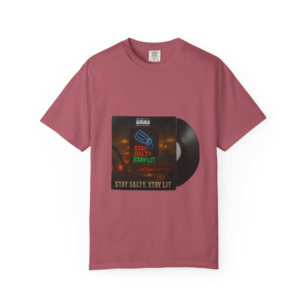 “Salty and lit” Unisex Garment-Dyed T-shirt