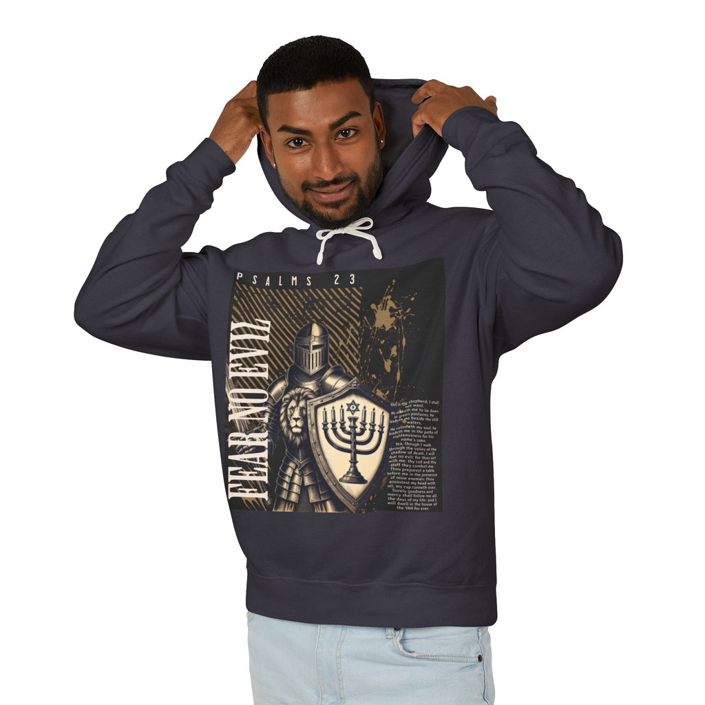 “Fear no evil” Unisex Lightweight Hooded Sweatshirt