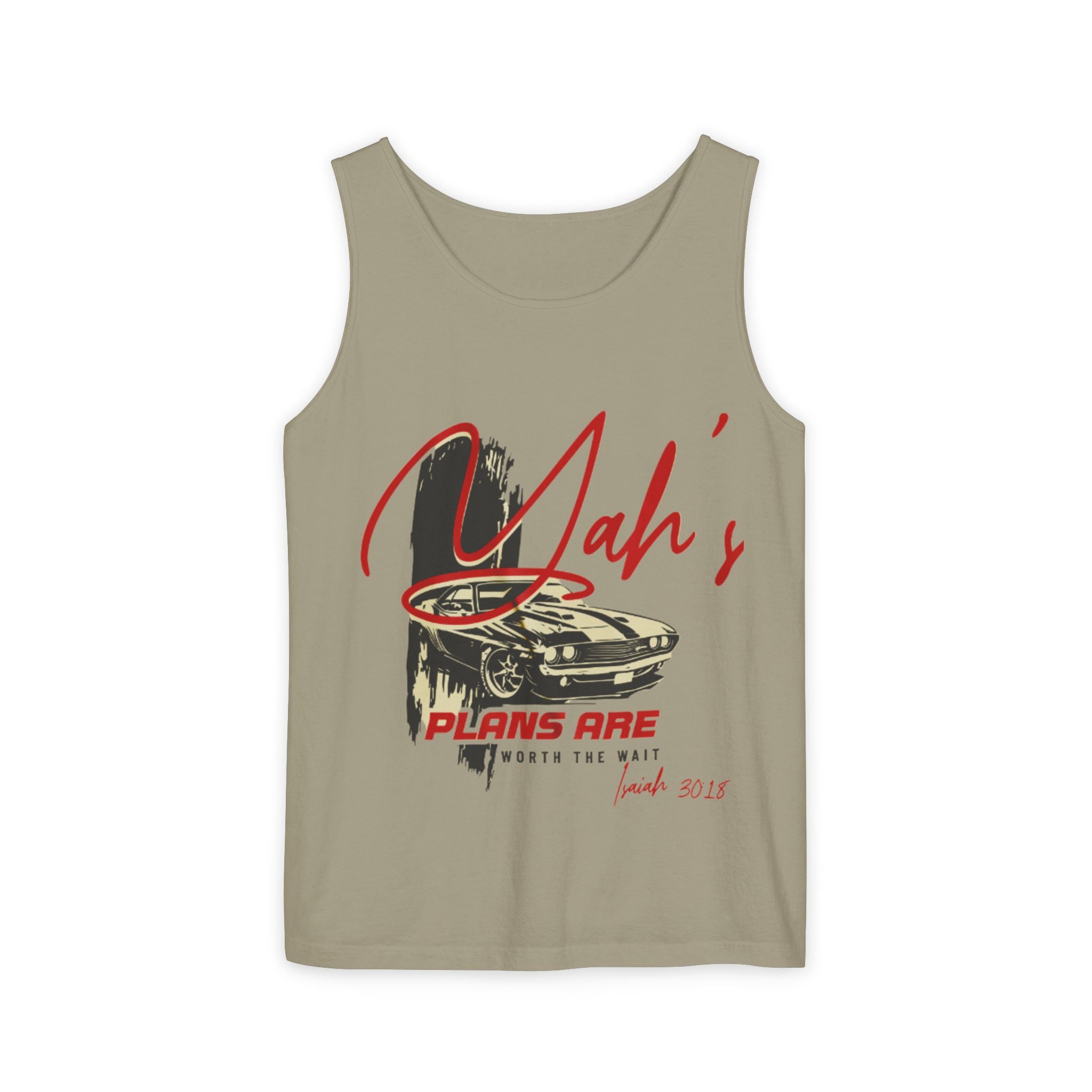 “YAH’s plans” Unisex Garment-Dyed Tank Top
