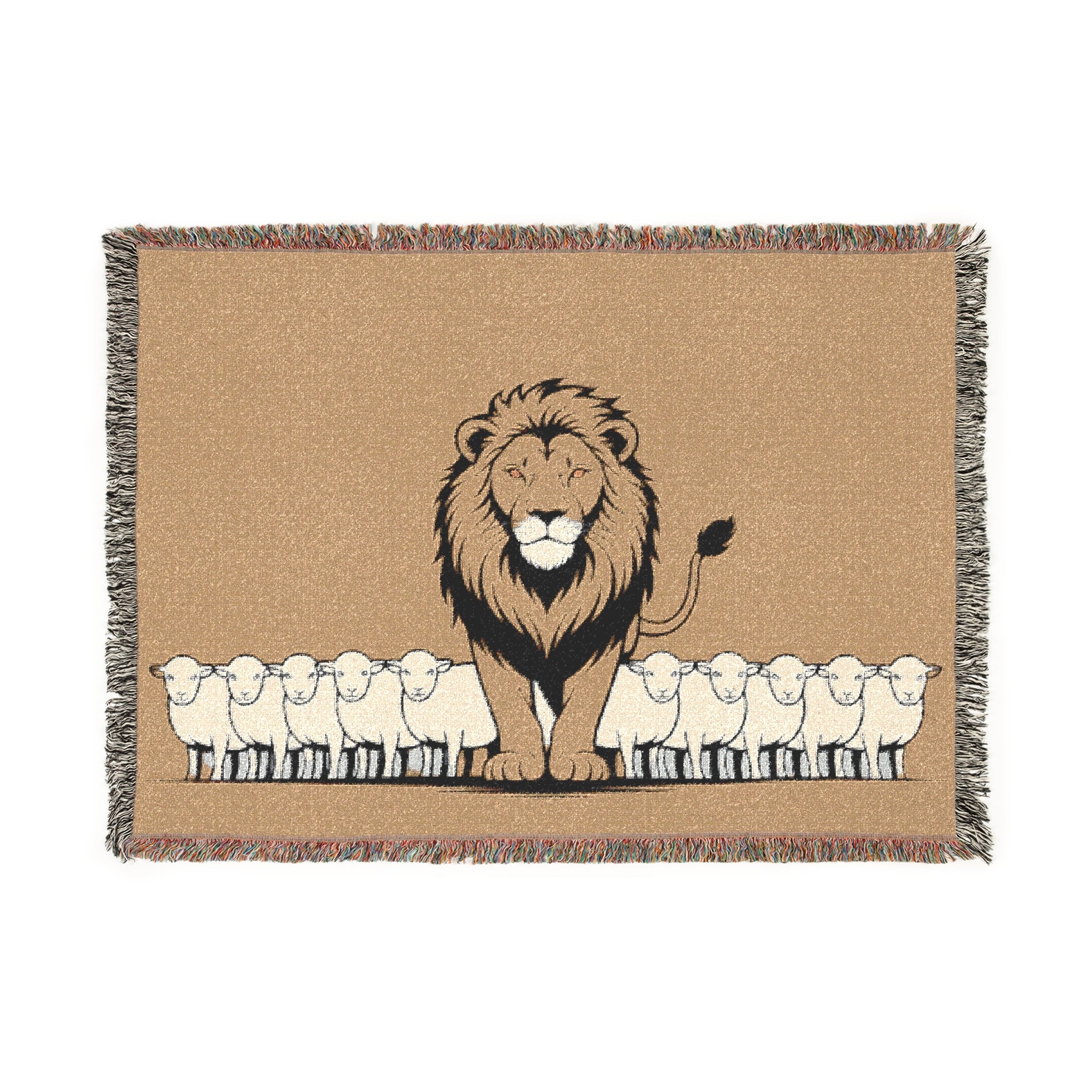 “Sheep follow” Woven Blanket