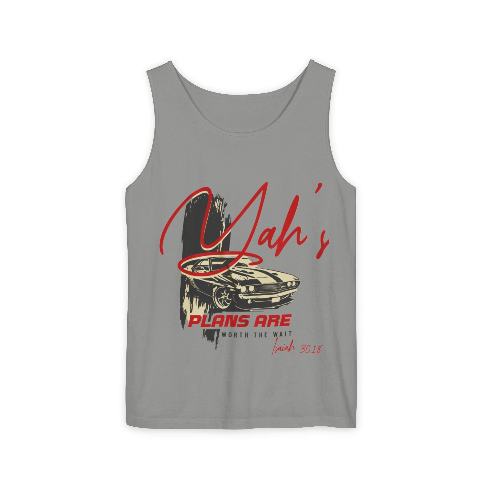 “YAH’s plans” Unisex Garment-Dyed Tank Top