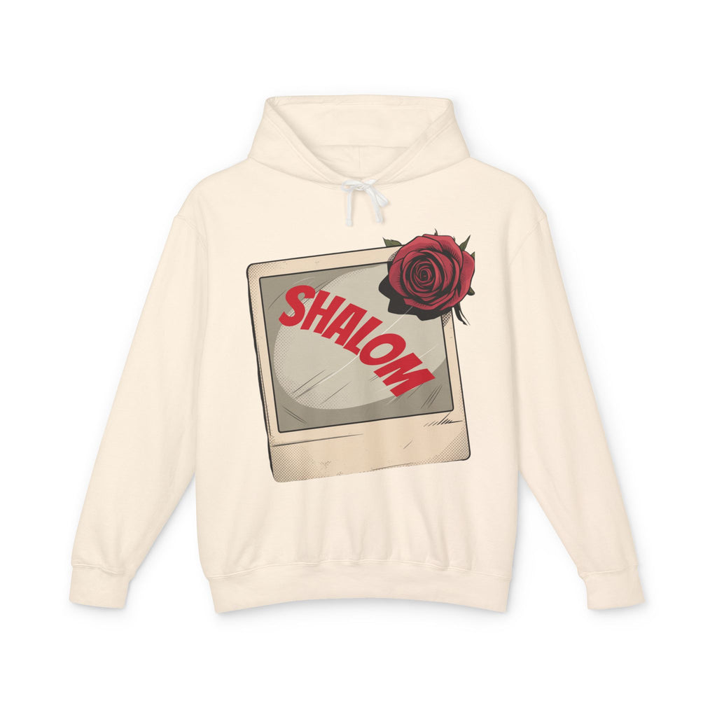“SHALOM”  Lightweight Hooded Sweatshirt