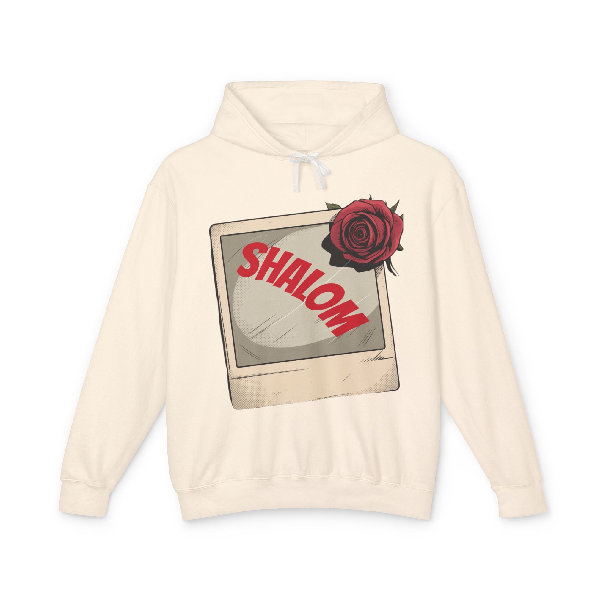 “SHALOM”  Lightweight Hooded Sweatshirt