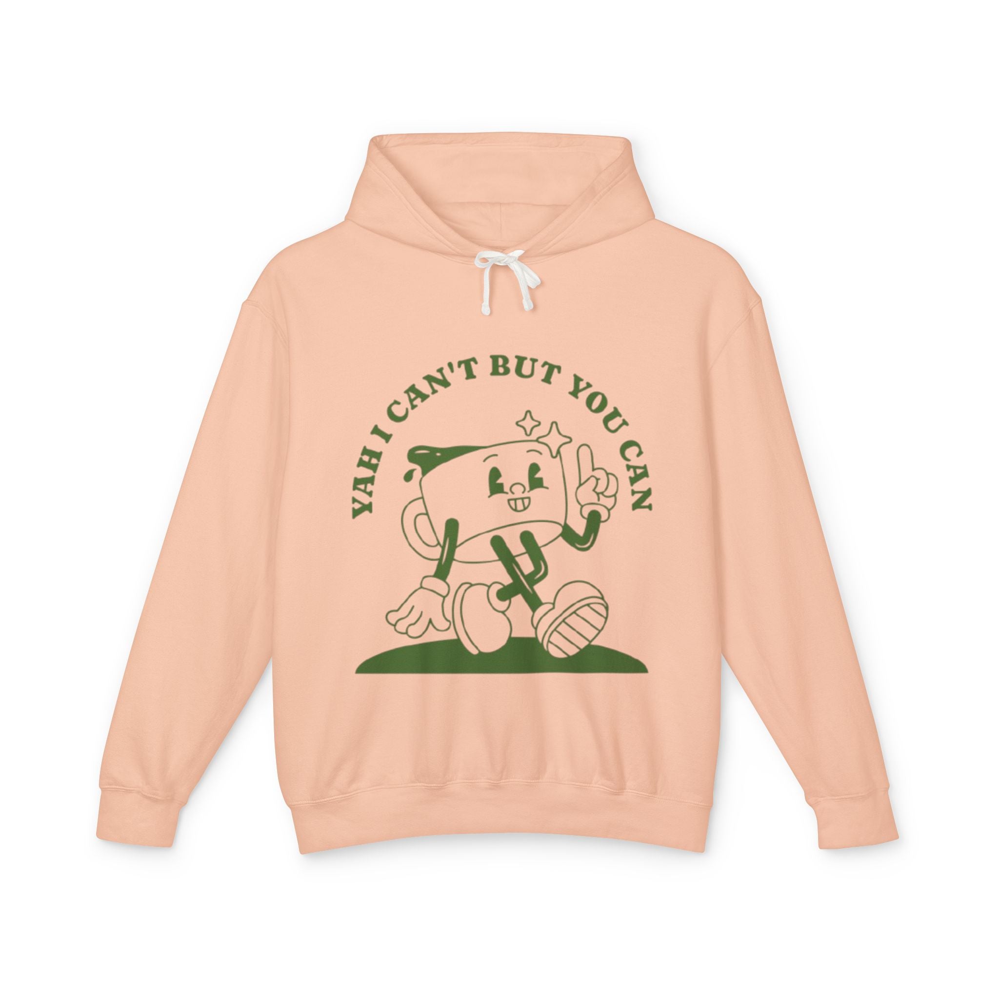 “Yah can” Unisex Lightweight Hooded Sweatshirt