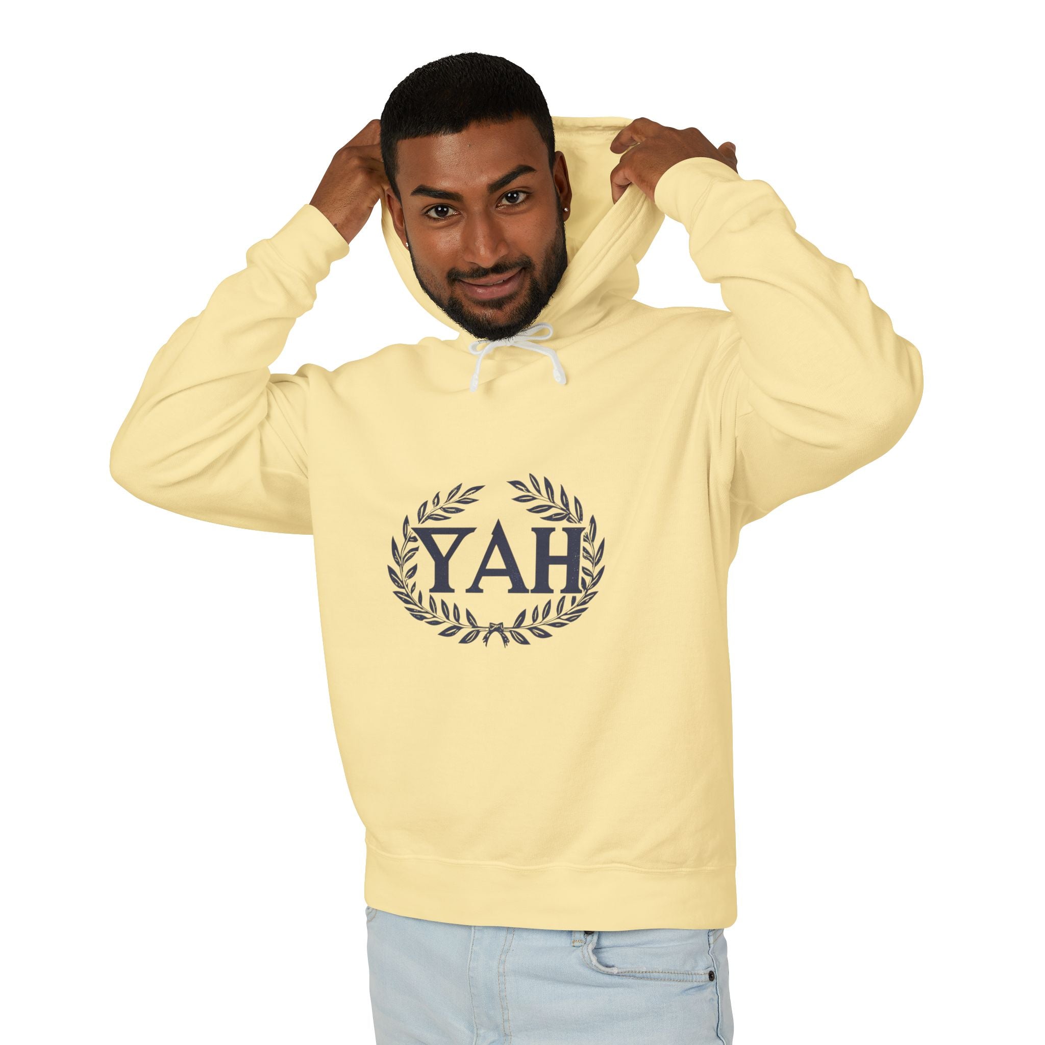 “YAH” Unisex Lightweight Hooded Sweatshirt