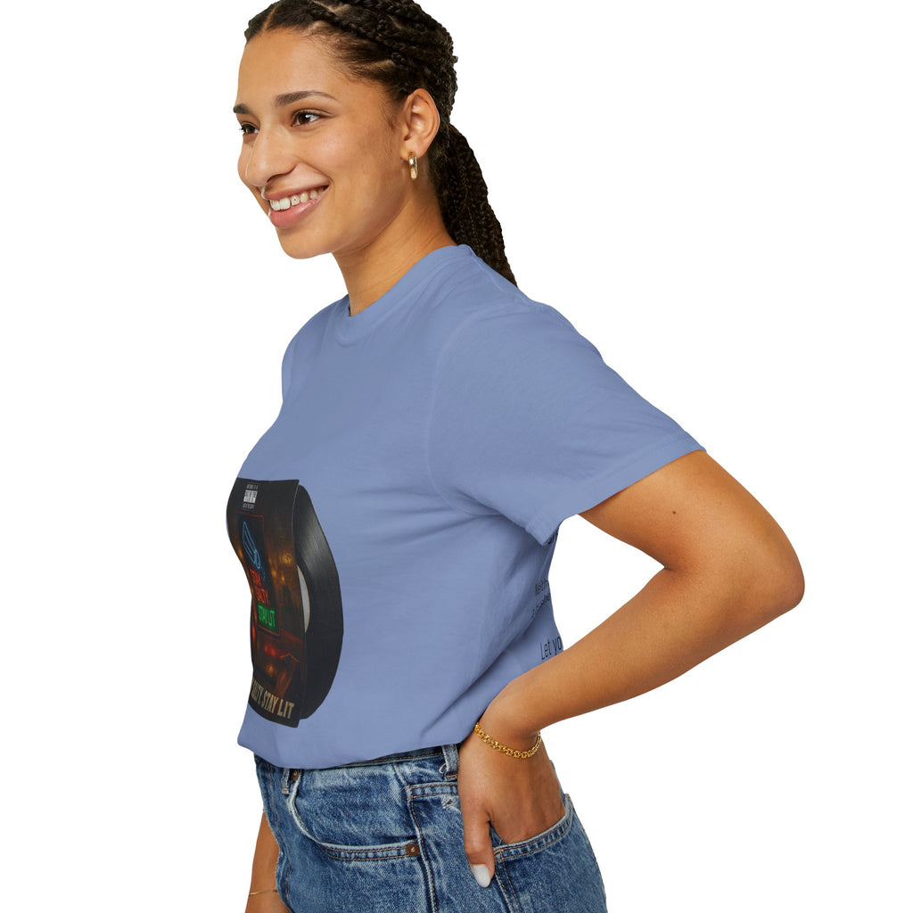 “Salty and lit” Unisex Garment-Dyed T-shirt