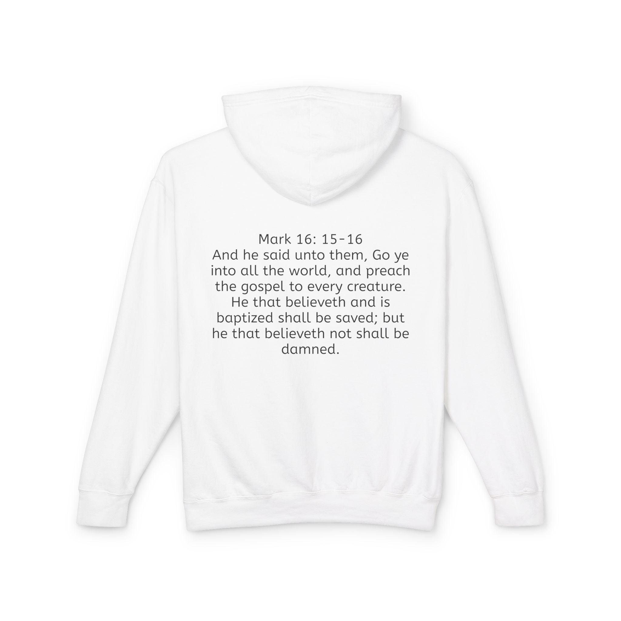 “SPREAD THE GOSPEL” Unisex Lightweight Hooded Sweatshirt