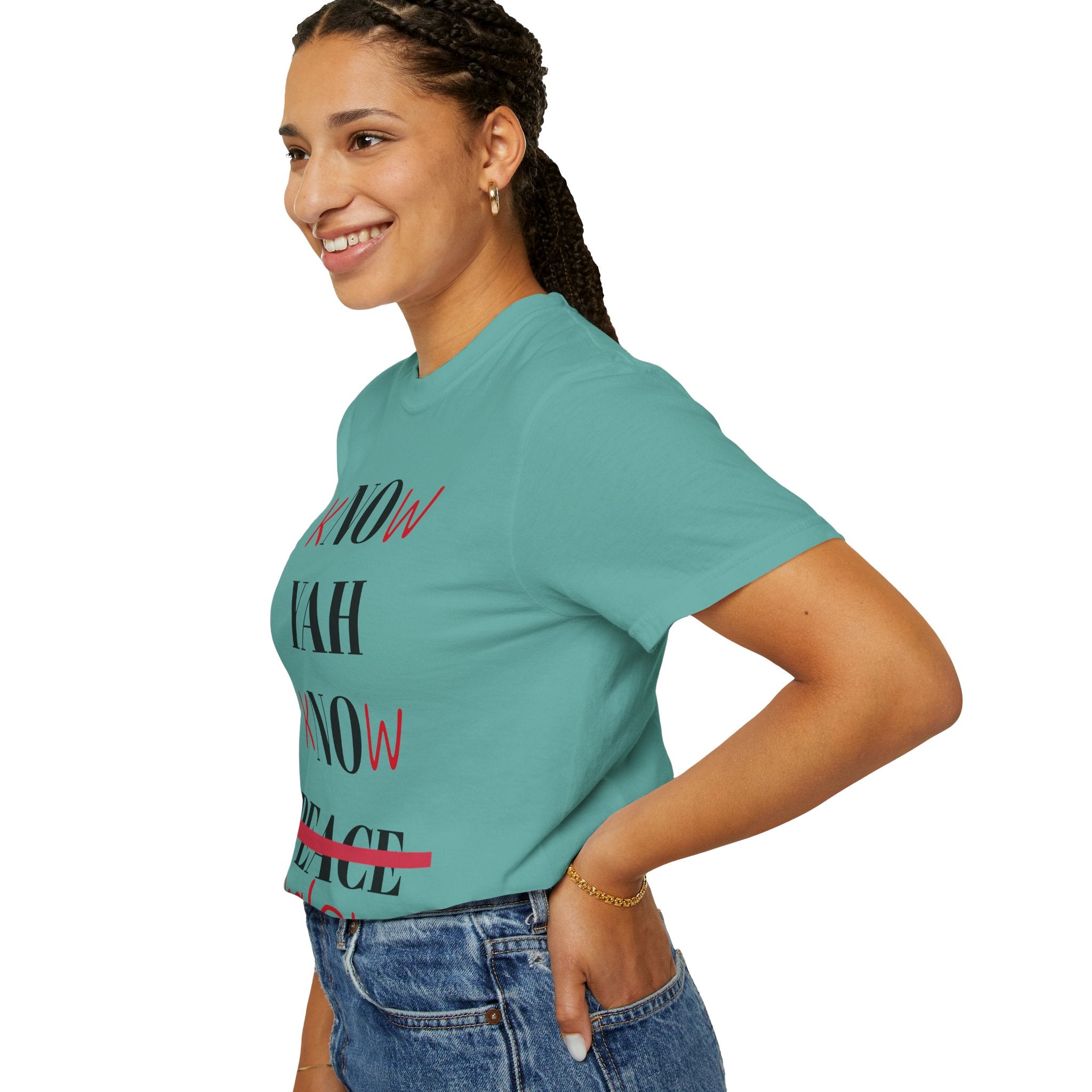 Women’s “Know Yah” Unisex Garment-Dyed T-shirt